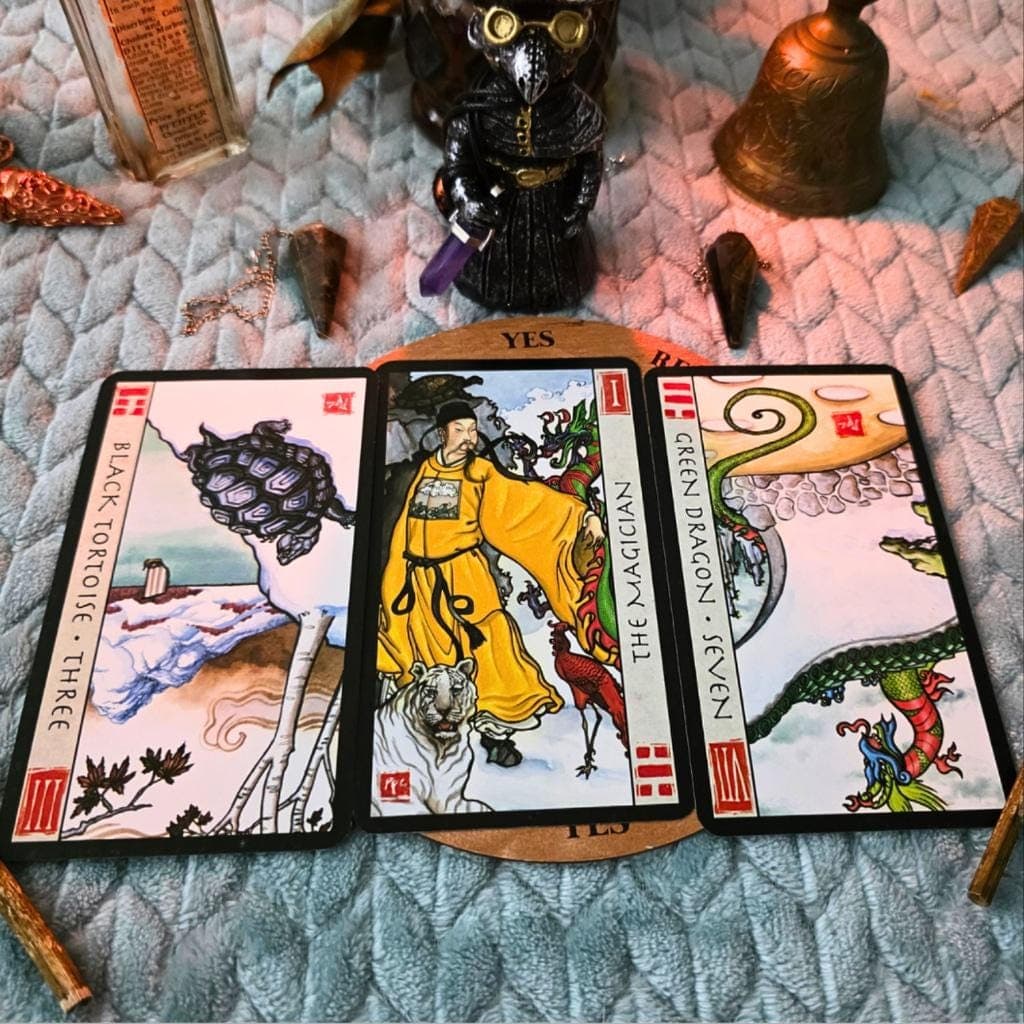 Feng Shui Tarot Deck by Peter Paul Connolly, US Games Systems Out of Print - Thumbnail 10
