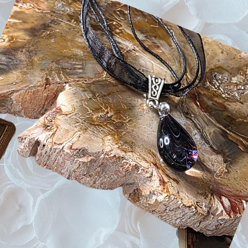 Moon Necklace, Hecate Jewelry, Gothic Moon, Witchy Choker, Celestial Pendant - Thumbnail 2