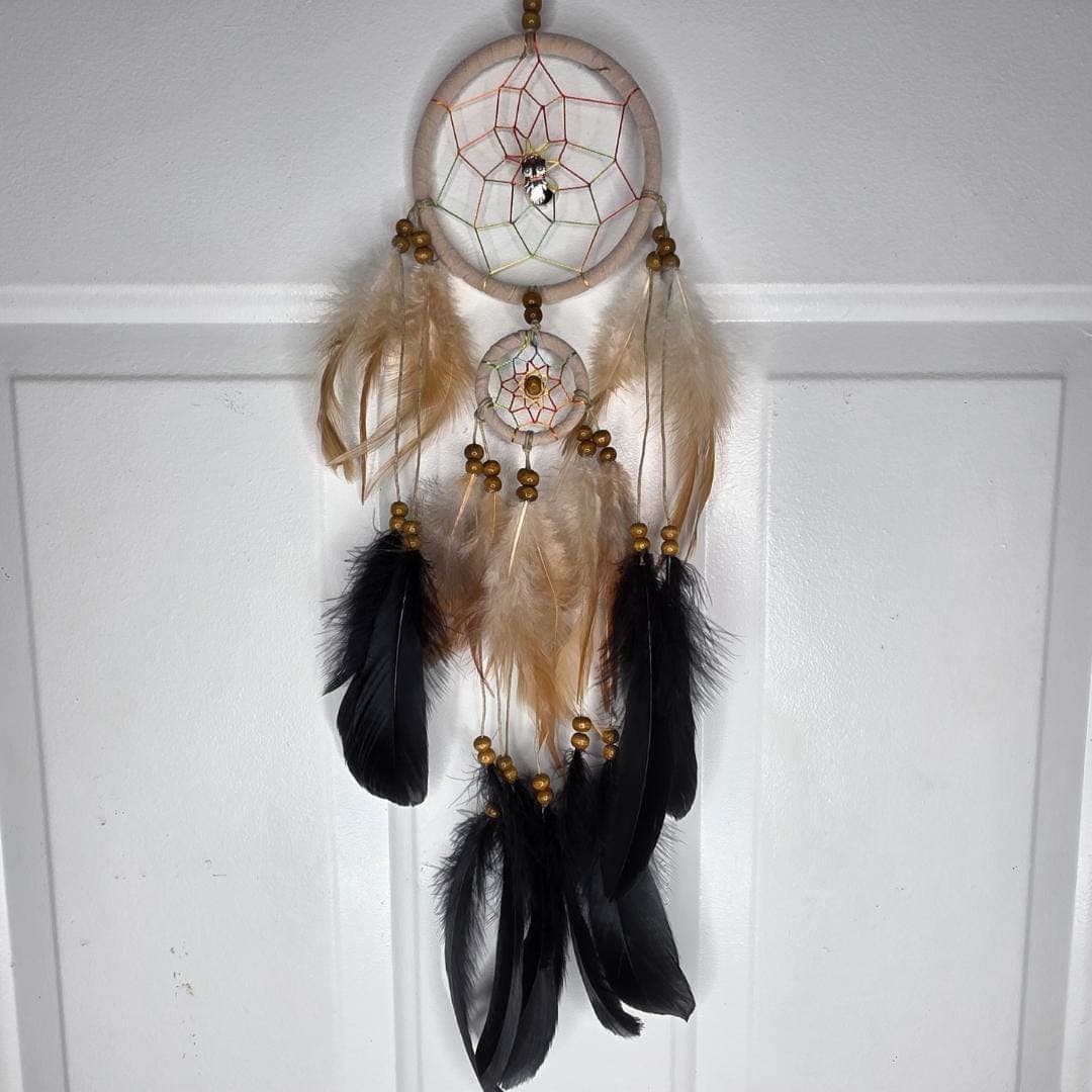Owl Spirit Dreamcatcher – Wisdom, Protection Talisman, Sacred Space Decor - Thumbnail 4