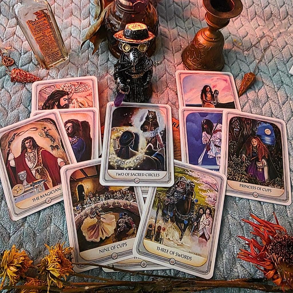 Vintage 1995 Ancestral Path Tarot Deck First Edition Julie Cuccia-Watts (Out of Print) - Thumbnail 5