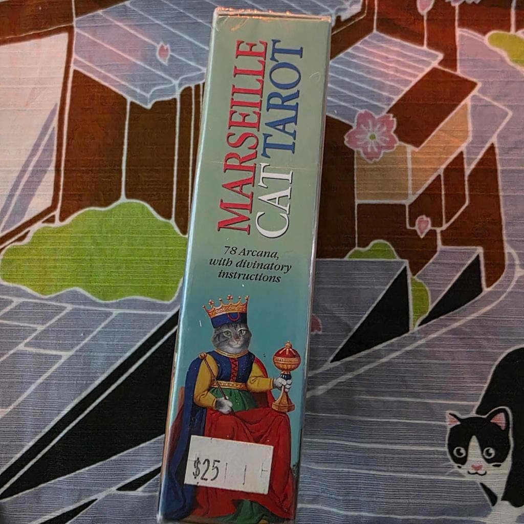 Marseille Cat Tarot Deck Lo Scarabeo Sealed Brand New Rare - Thumbnail 8