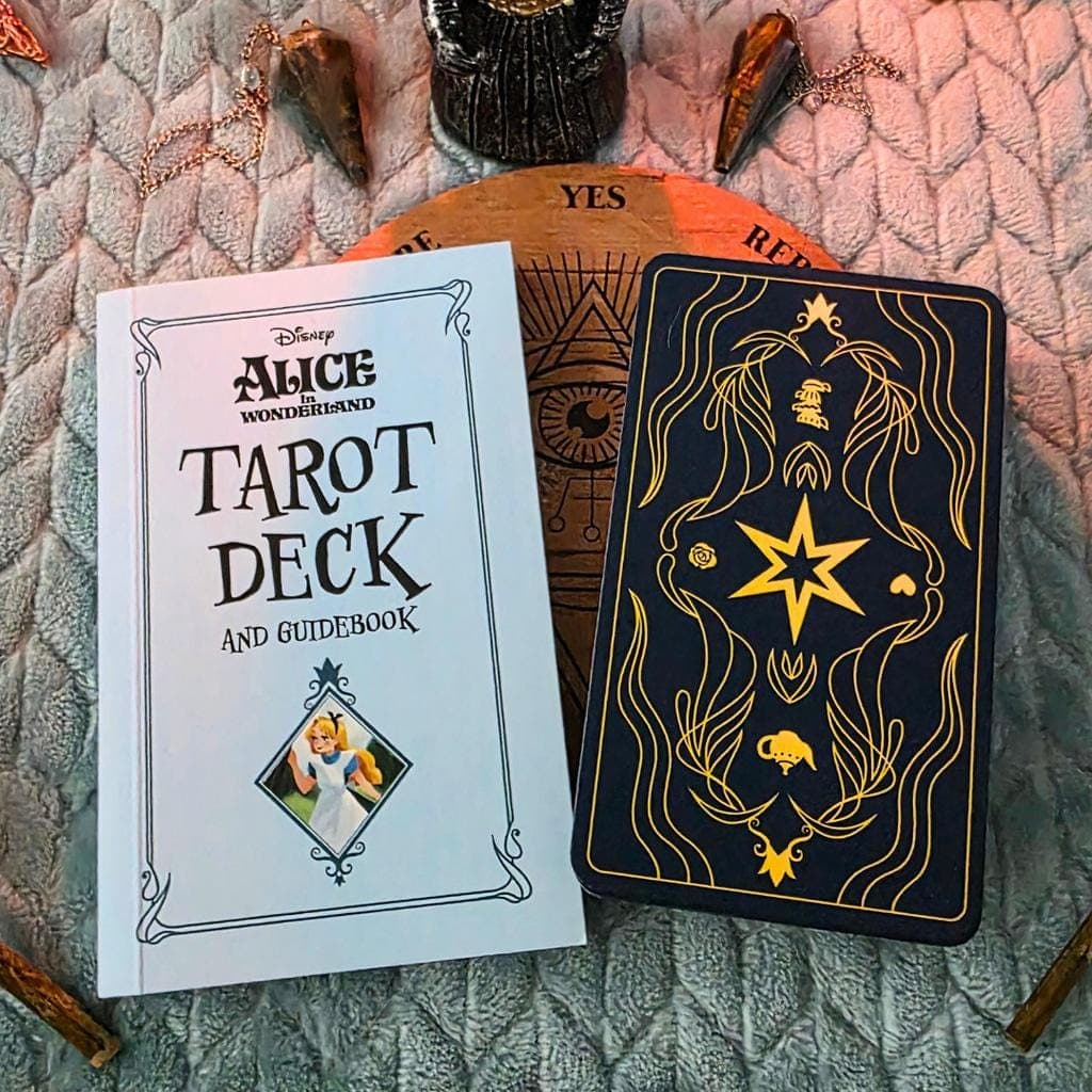 Disney Alice in Wonderland Tarot Deck and Guidebook, Whimsical Tarot Cards - Thumbnail 2