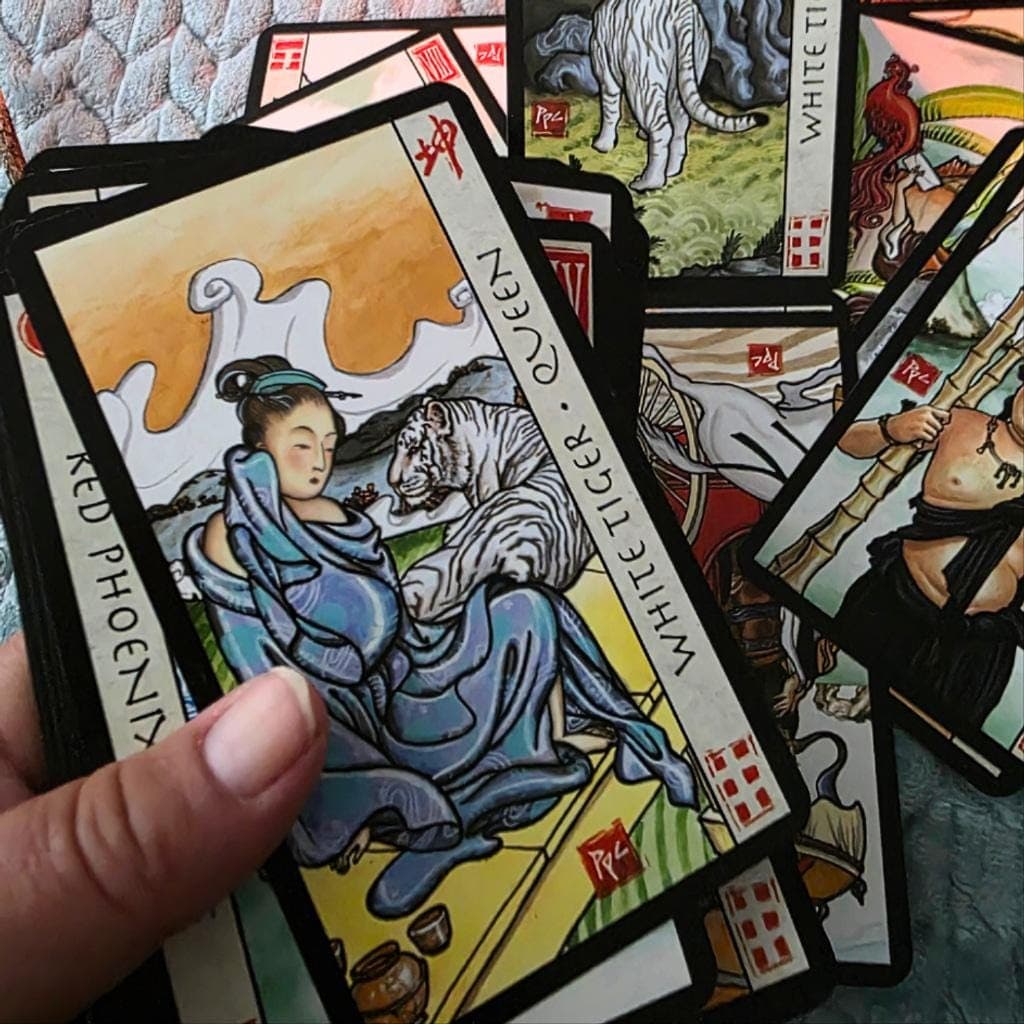 Feng Shui Tarot Deck by Peter Paul Connolly, US Games Systems Out of Print - Thumbnail 6