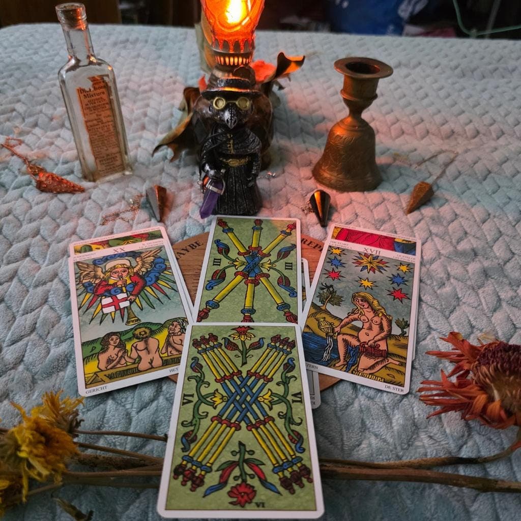 Vintage Lo Scarabeo Universal Tarot of Marseille Deck (2006) 78 Cards & Booklet - Thumbnail 9
