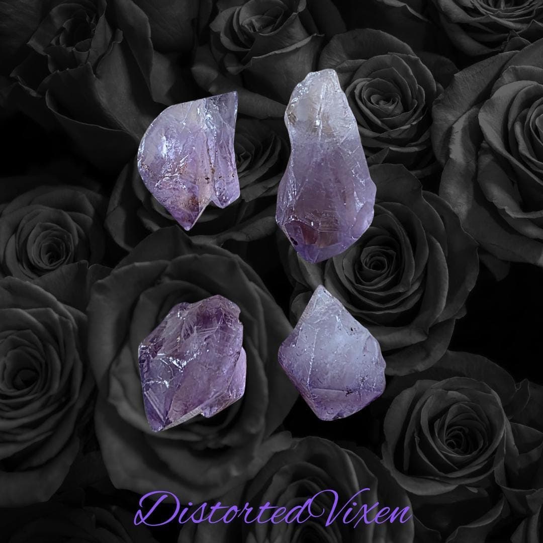 Amethyst Crystal Bracelet – Adjustable Macramé Pouch – Healing & Intuition Jewelry - Thumbnail 4