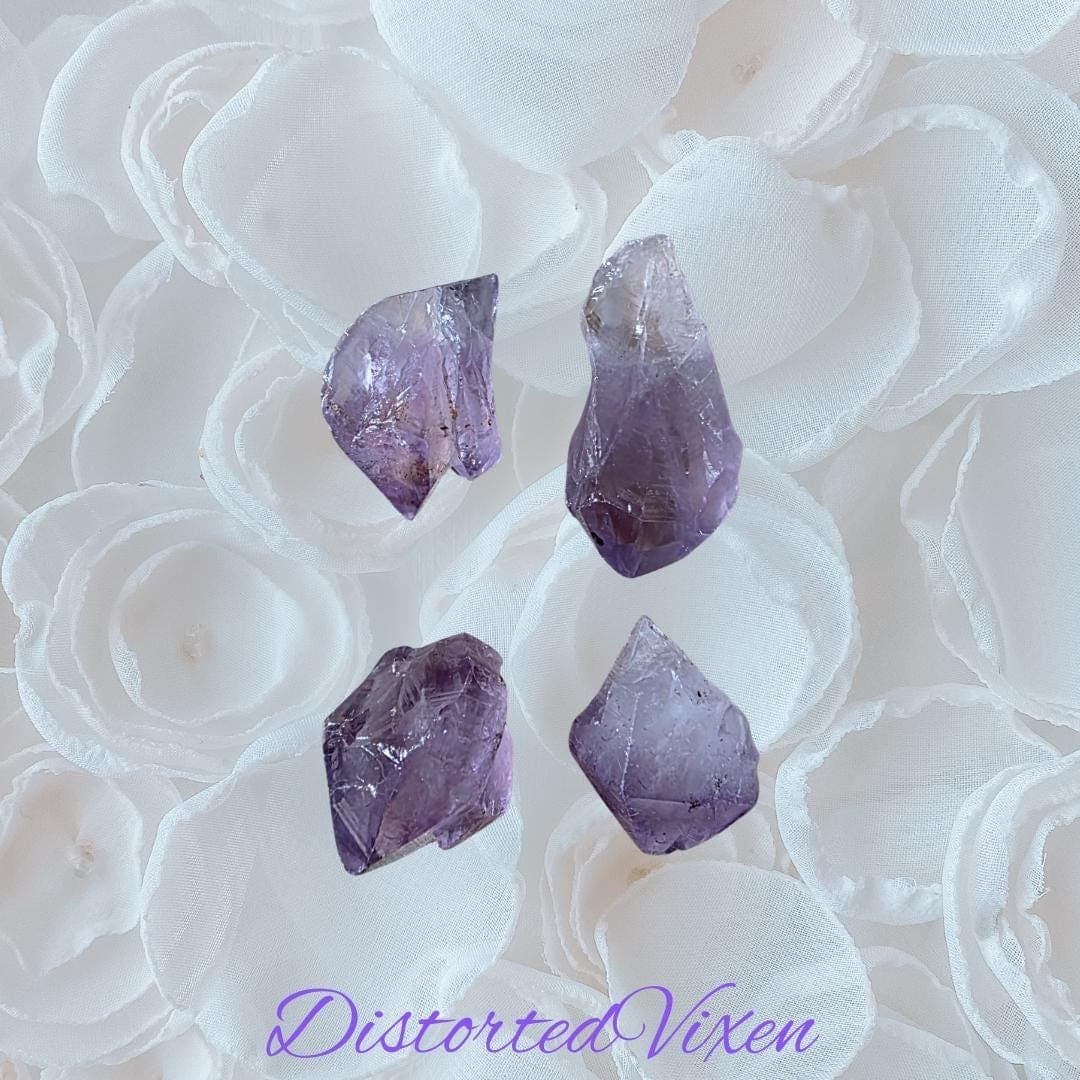 Amethyst Crystal Necklace — Adjustable Macramé Pouch — Intuition & Protection Jewelry - Thumbnail 14