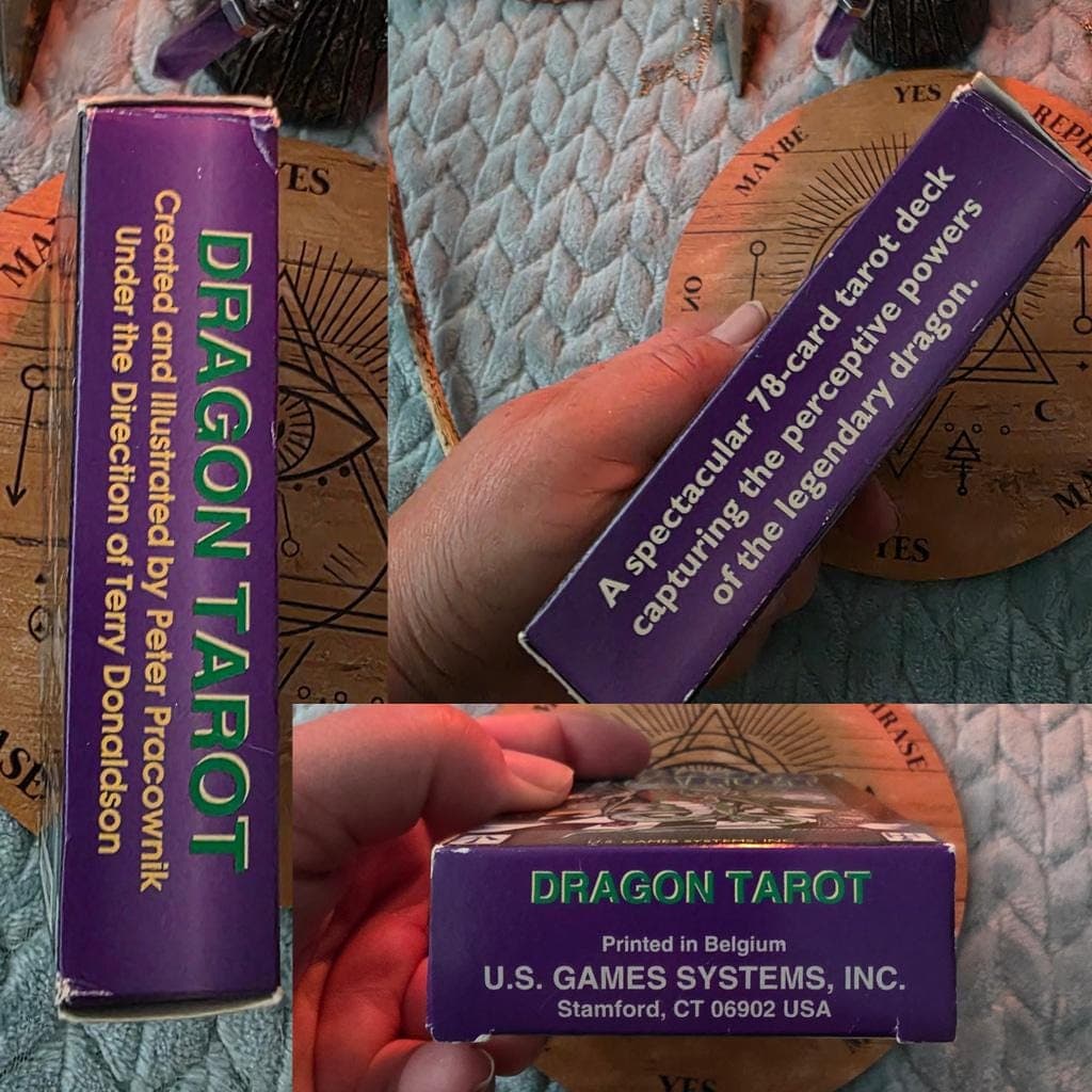 Vintage Dragon Tarot Deck 1995 FIRST EDITION • Rare Pre-Barcode, Belgium - Thumbnail 6