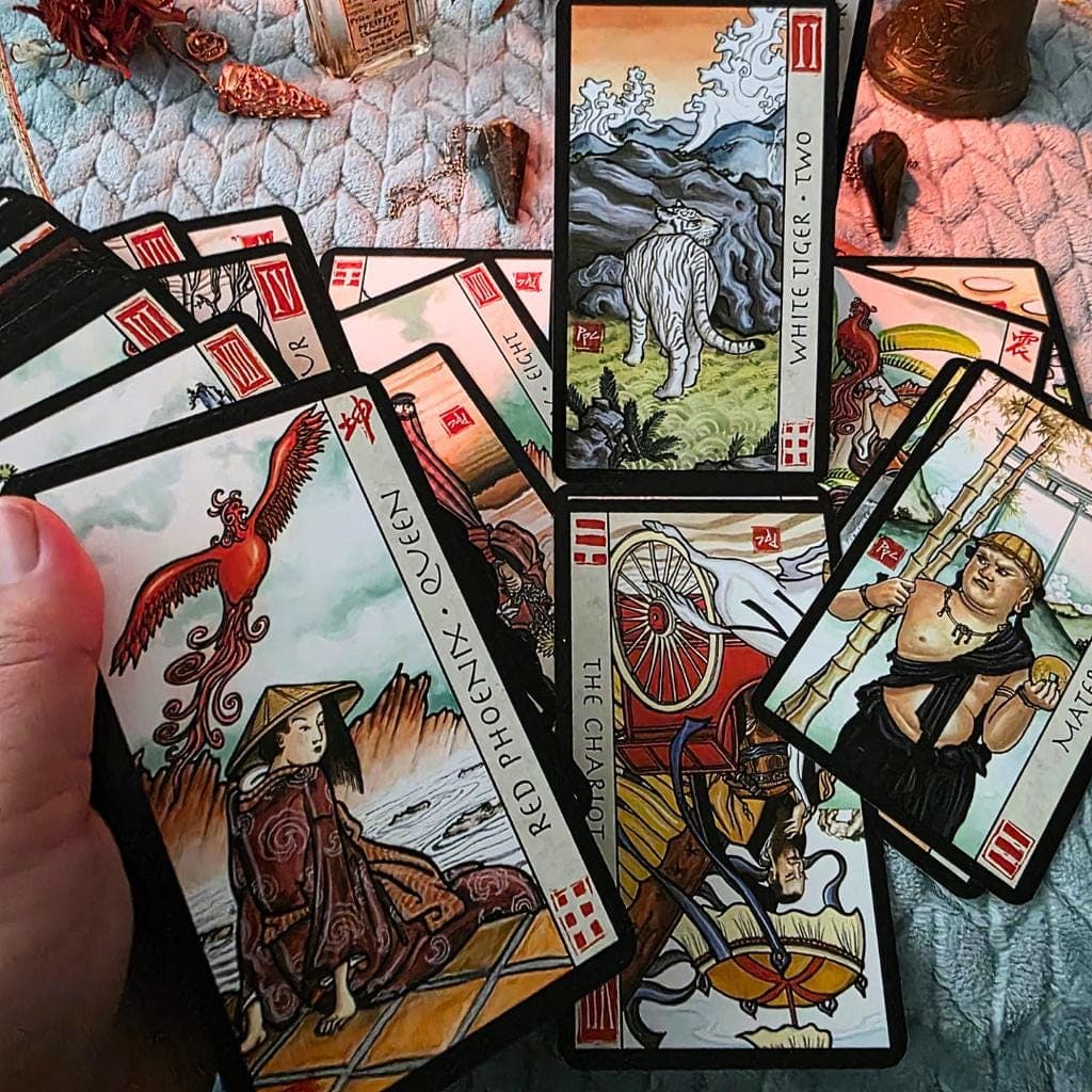 Feng Shui Tarot Deck by Peter Paul Connolly, US Games Systems Out of Print - Thumbnail 7