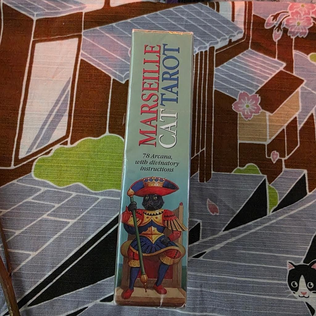 Marseille Cat Tarot Deck Lo Scarabeo Sealed Brand New Rare - Thumbnail 9