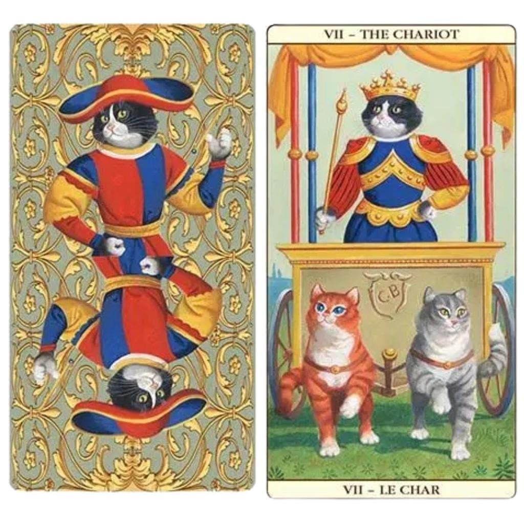 Marseille Cat Tarot Deck Lo Scarabeo Sealed Brand New Rare - Thumbnail 2