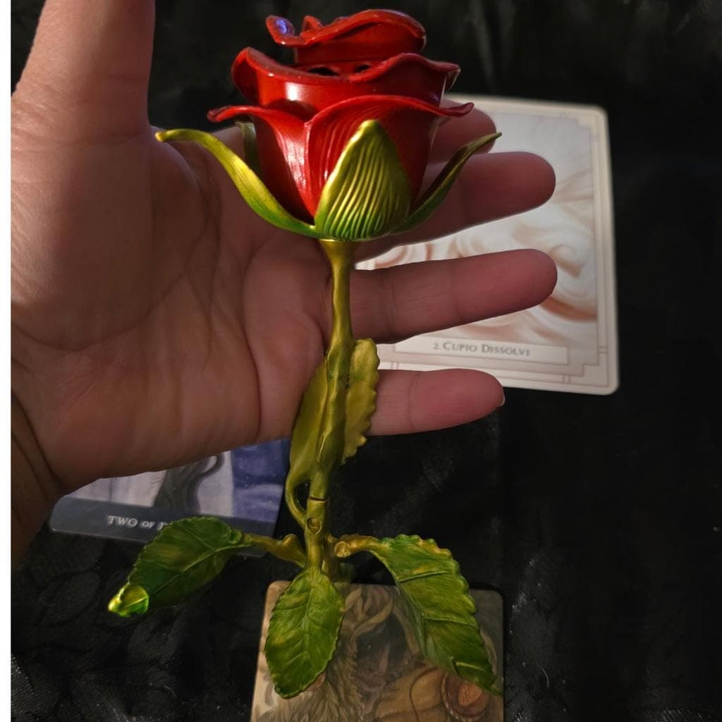Gothic Red Rose Incense Burner - Thumbnail 6