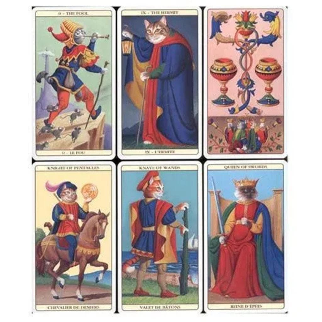 Marseille Cat Tarot Deck Lo Scarabeo Sealed Brand New Rare - Thumbnail 3