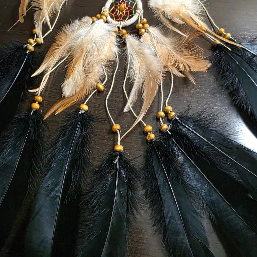 Owl Spirit Dreamcatcher – Wisdom, Protection Talisman, Sacred Space Decor - Thumbnail 8