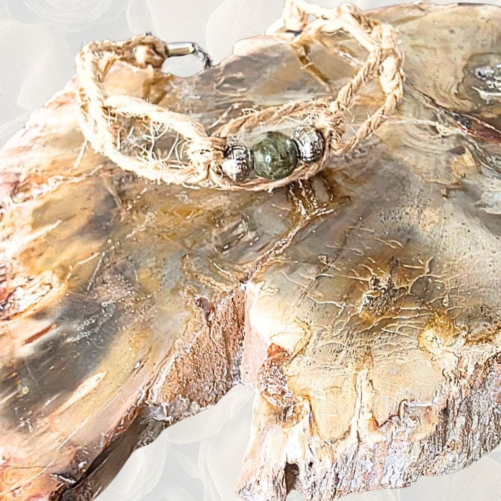 Green Aventurine Luck Anklet / bracelet | Abundance Crystal Spiritual Jewelry - Thumbnail 4