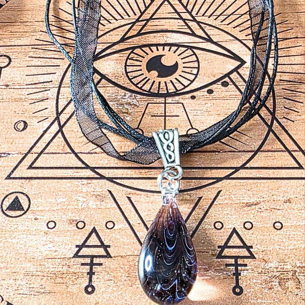Moon Necklace, Hecate Jewelry, Gothic Moon, Witchy Choker, Celestial Pendant - Thumbnail 6