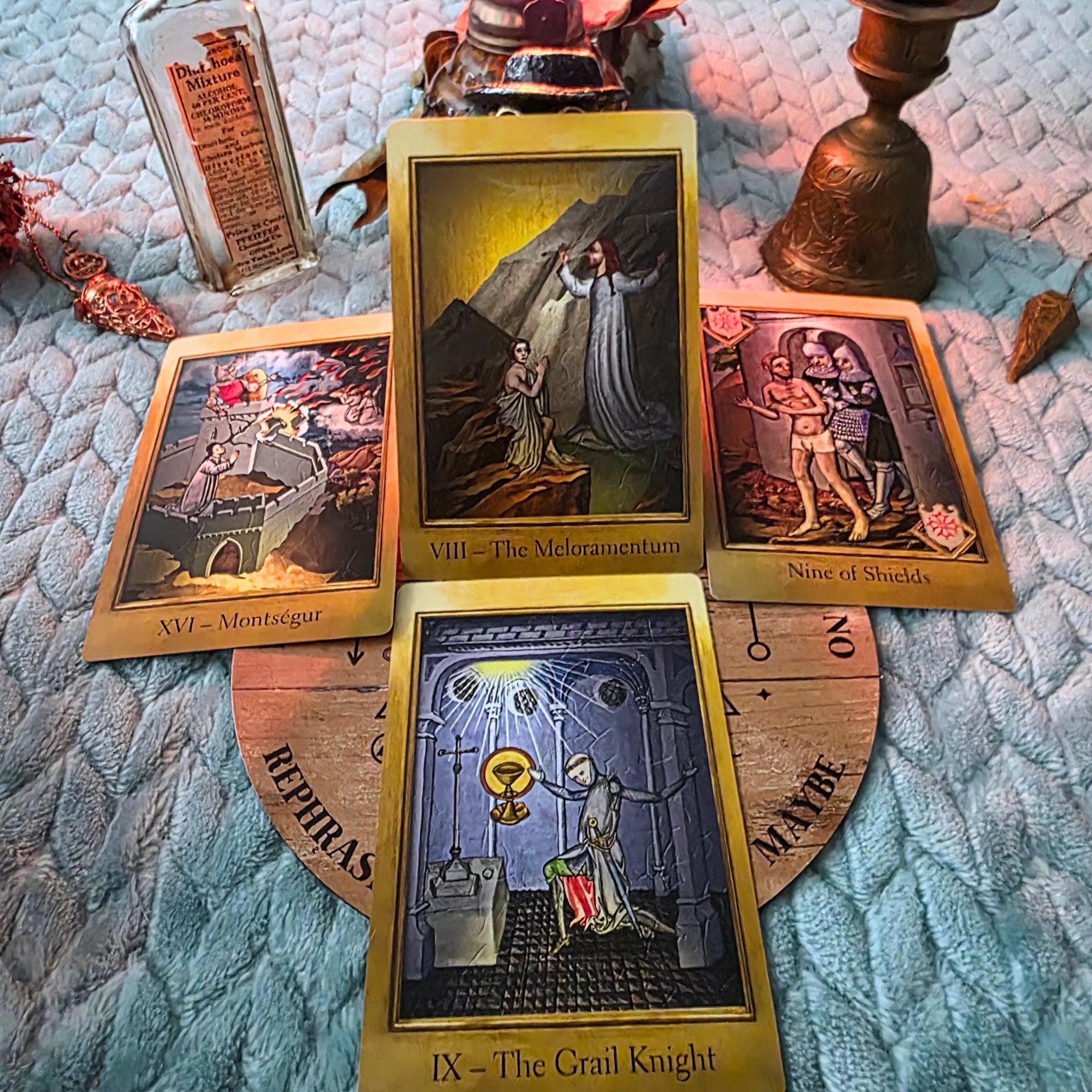 Cathar Tarot Deck and Guidebook, Gnostic Gilded Tarot, John Matthews, Wil Kinghan - Thumbnail 7