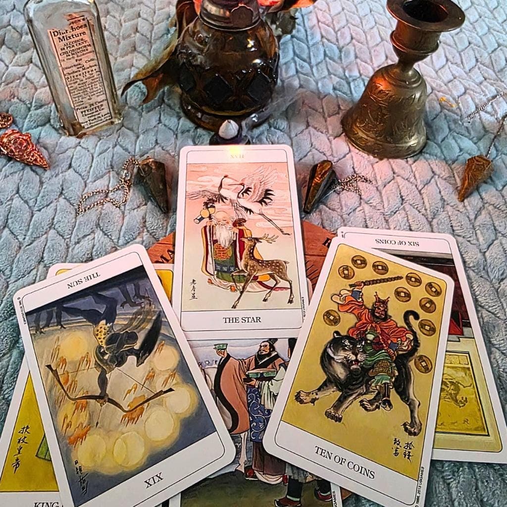The Chinese Tarot Deck by Jui Guoliang - Complete 78-Card Deck with Booklet U - Thumbnail 6