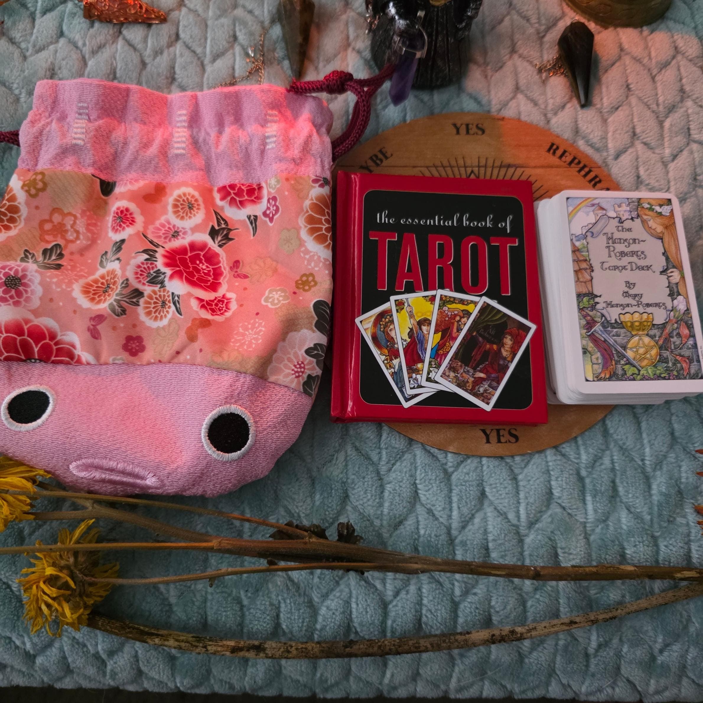 Vintage Hanson-Roberts Tarot Deck Mini Edition – 1984 Out of Print with Book & Pouch - Thumbnail 3