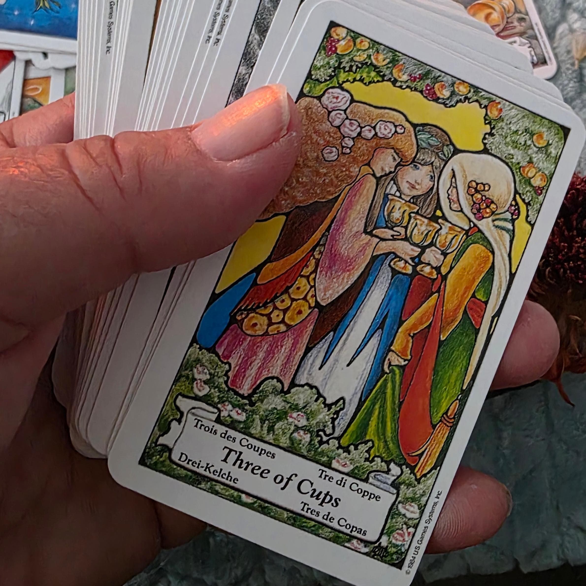 Vintage Hanson-Roberts Tarot Deck Mini Edition – 1984 Out of Print with Book & Pouch - Thumbnail 6