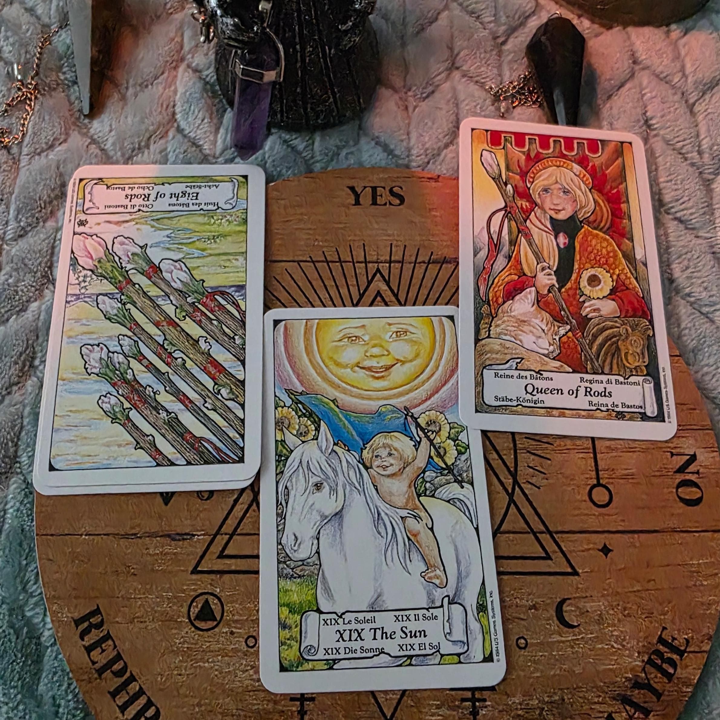 Vintage Hanson-Roberts Tarot Deck Mini Edition – 1984 Out of Print with Book & Pouch - Thumbnail 10