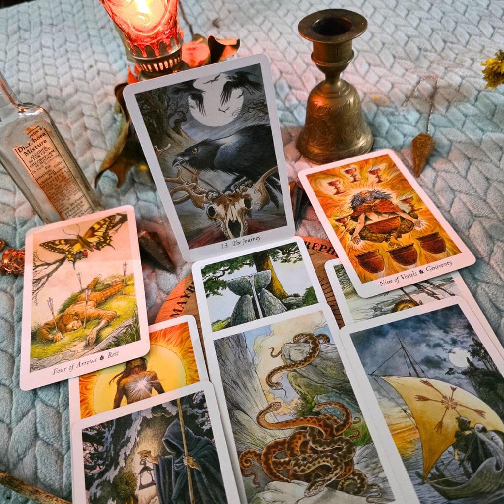 The Wildwood Tarot Deck Guidebook Set by Mark Ryan & John Matthews (Complete) - Thumbnail 9