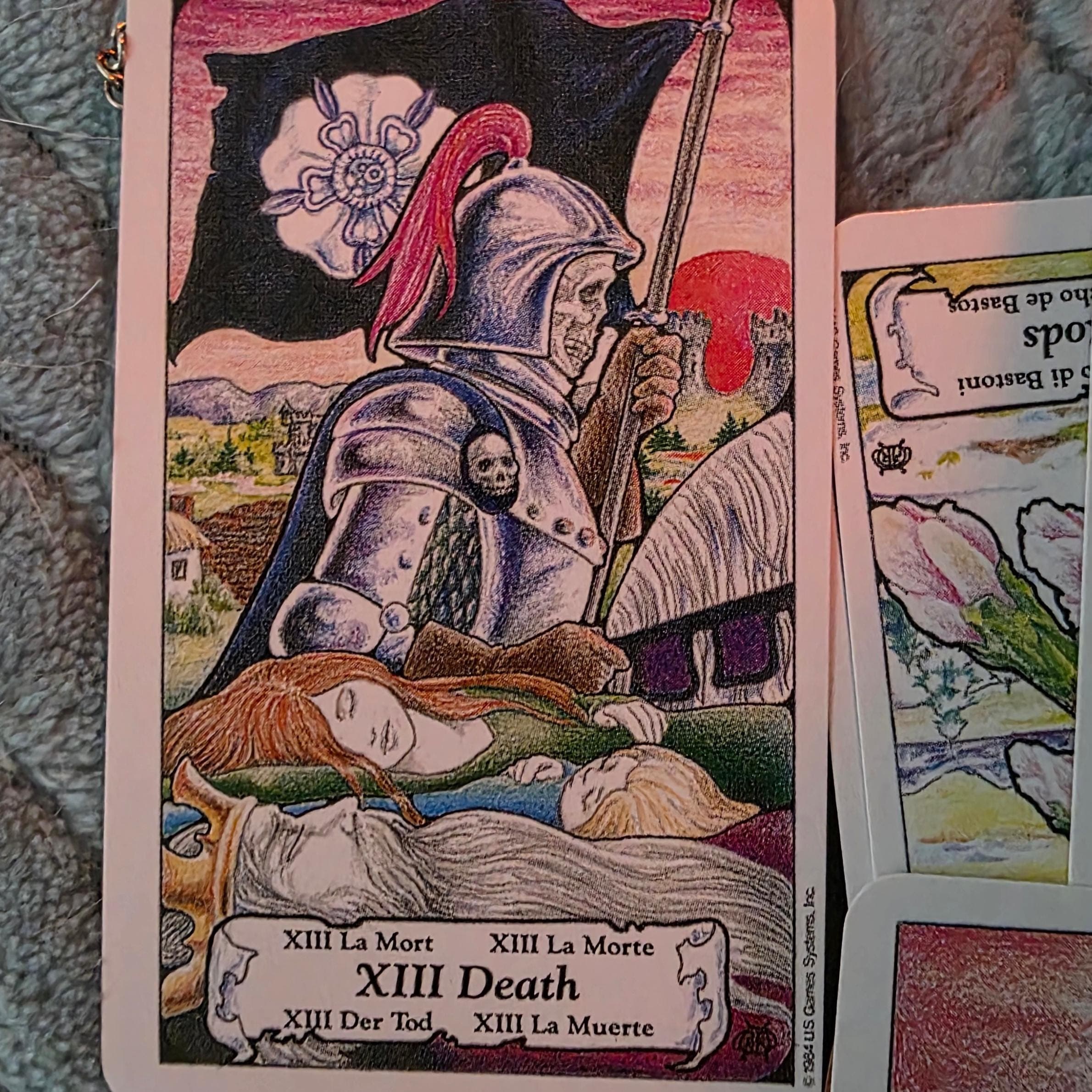 Vintage Hanson-Roberts Tarot Deck Mini Edition – 1984 Out of Print with Book & Pouch - Thumbnail 5