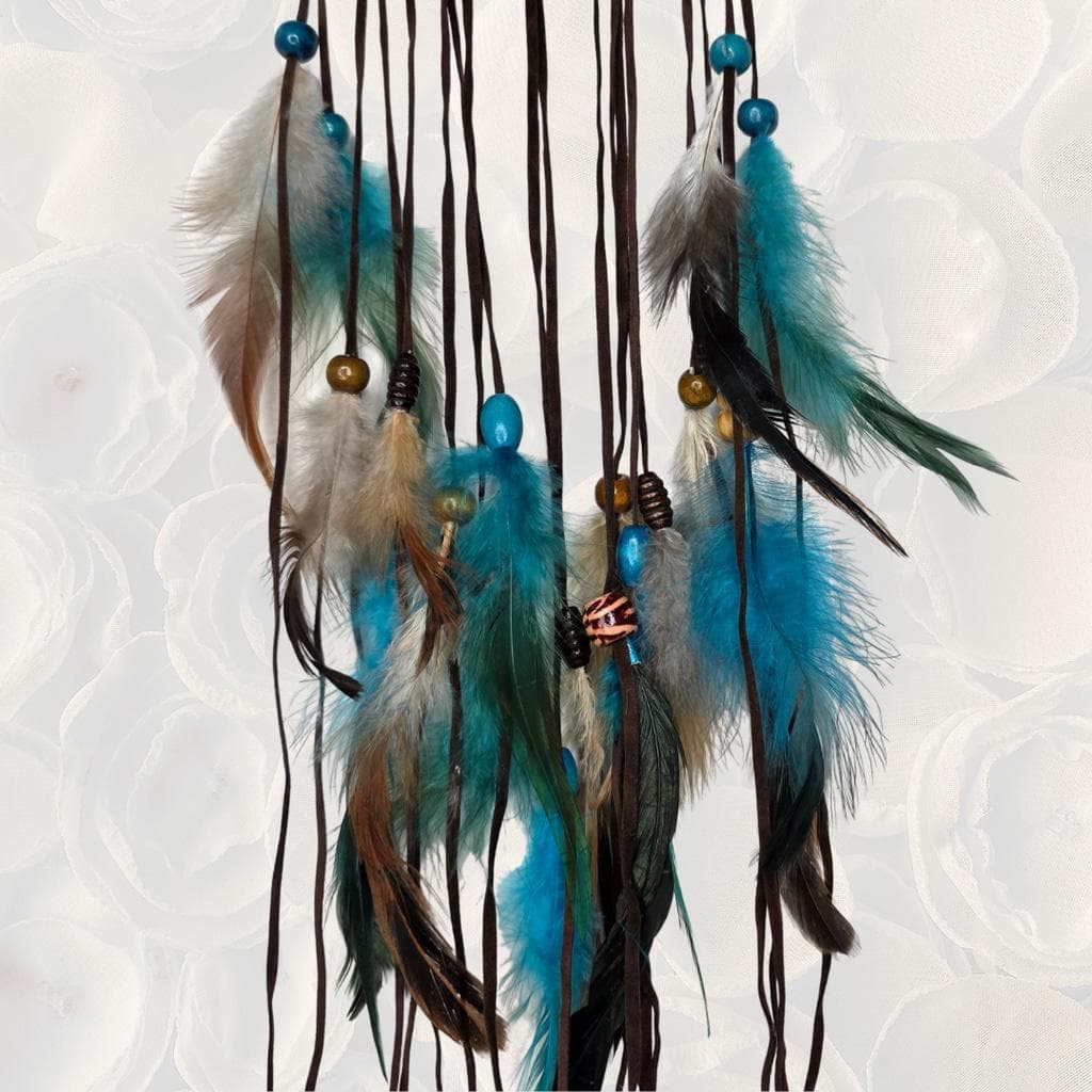 Goth Boho Star Dreamcatcher — Vintage Key & Snowflake Obsidian - Thumbnail 2