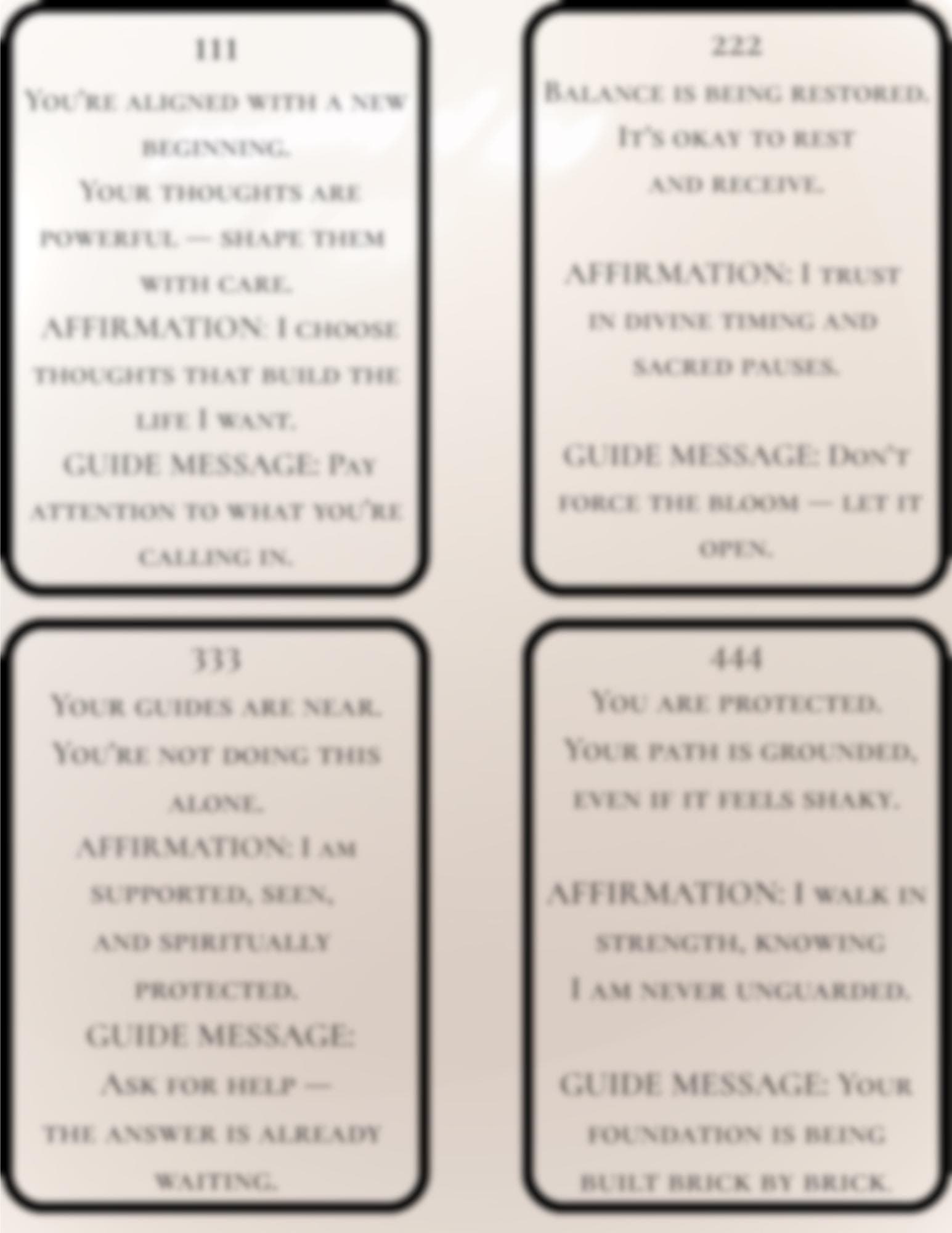 Angel Number Card Deck: Spiritual Guidance, Affirmations (PDF Digital Download - Thumbnail 4