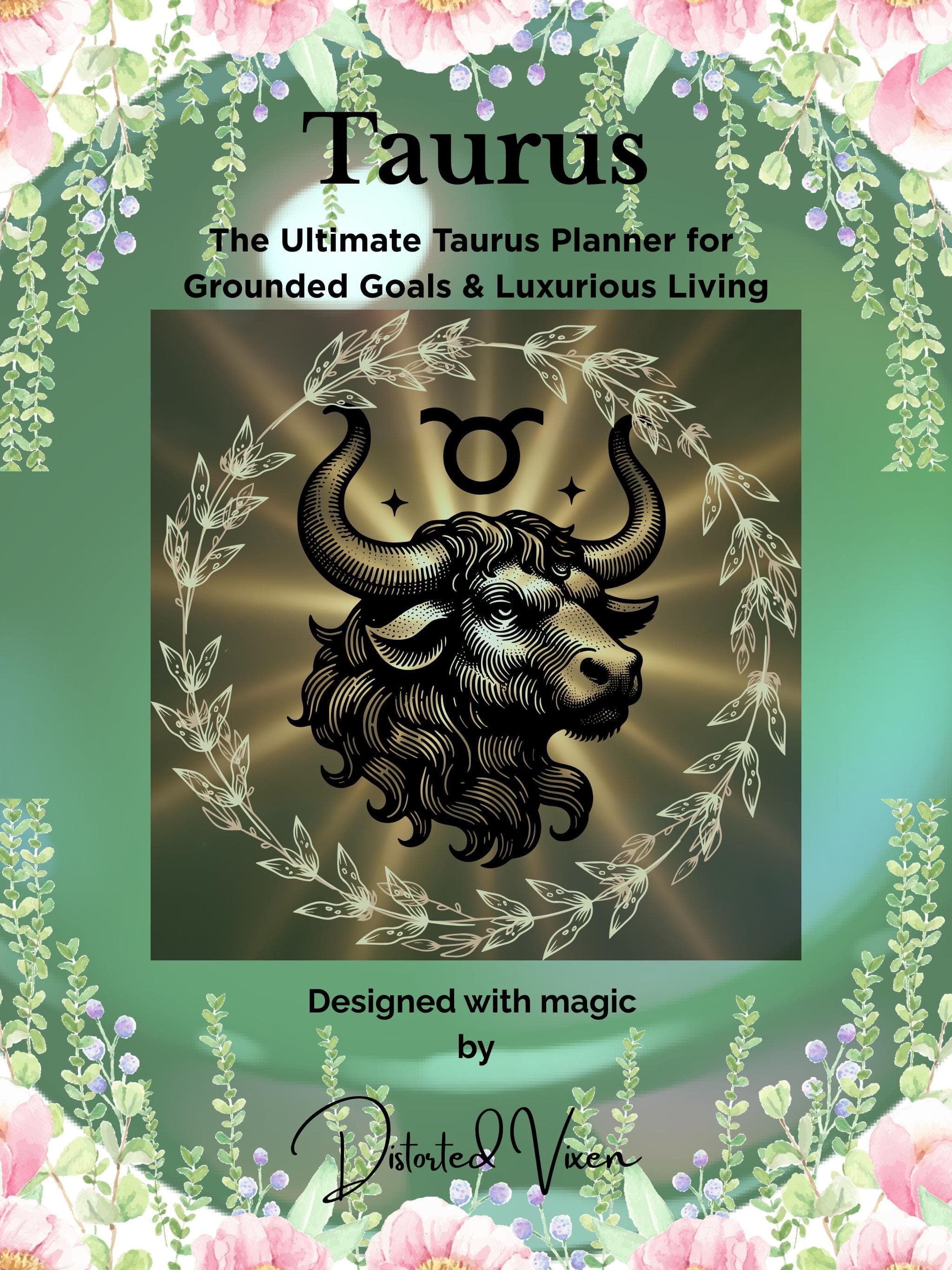 Taurus Digital Planner | 20-Page Zodiac Journal for Self-Care, Goals & Rituals | Grounded + Luxurious Living