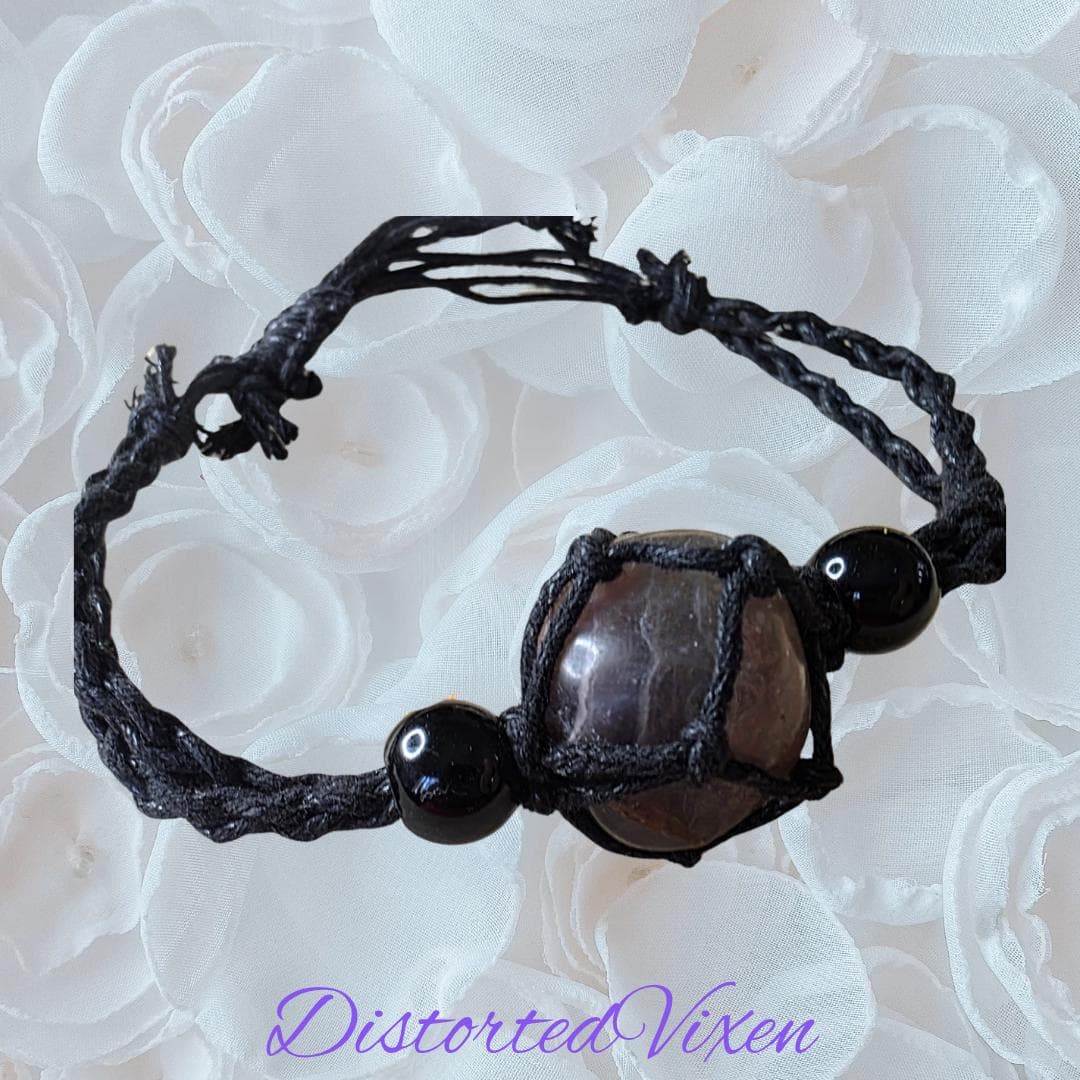 Rainbow Fluorite Macramé Jewelry — Necklace or Bracelet - Thumbnail 4