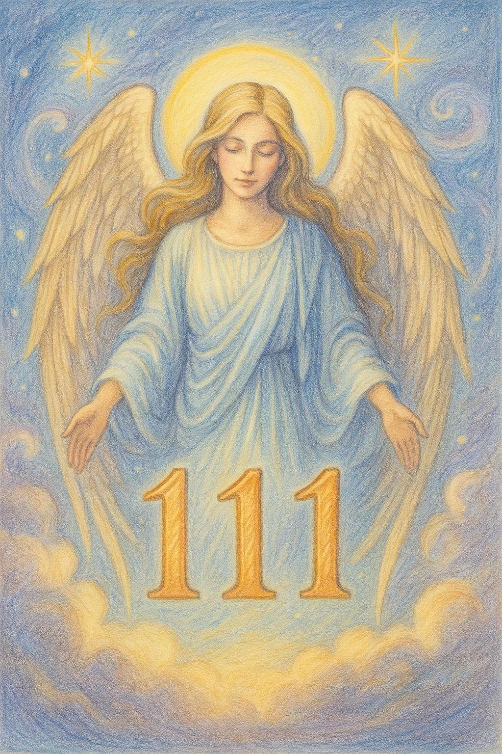 Angel Numbers Coloring Book: Mystical Mandalas & Spiritual Gardens (Printable PDF Pages) - Thumbnail 2