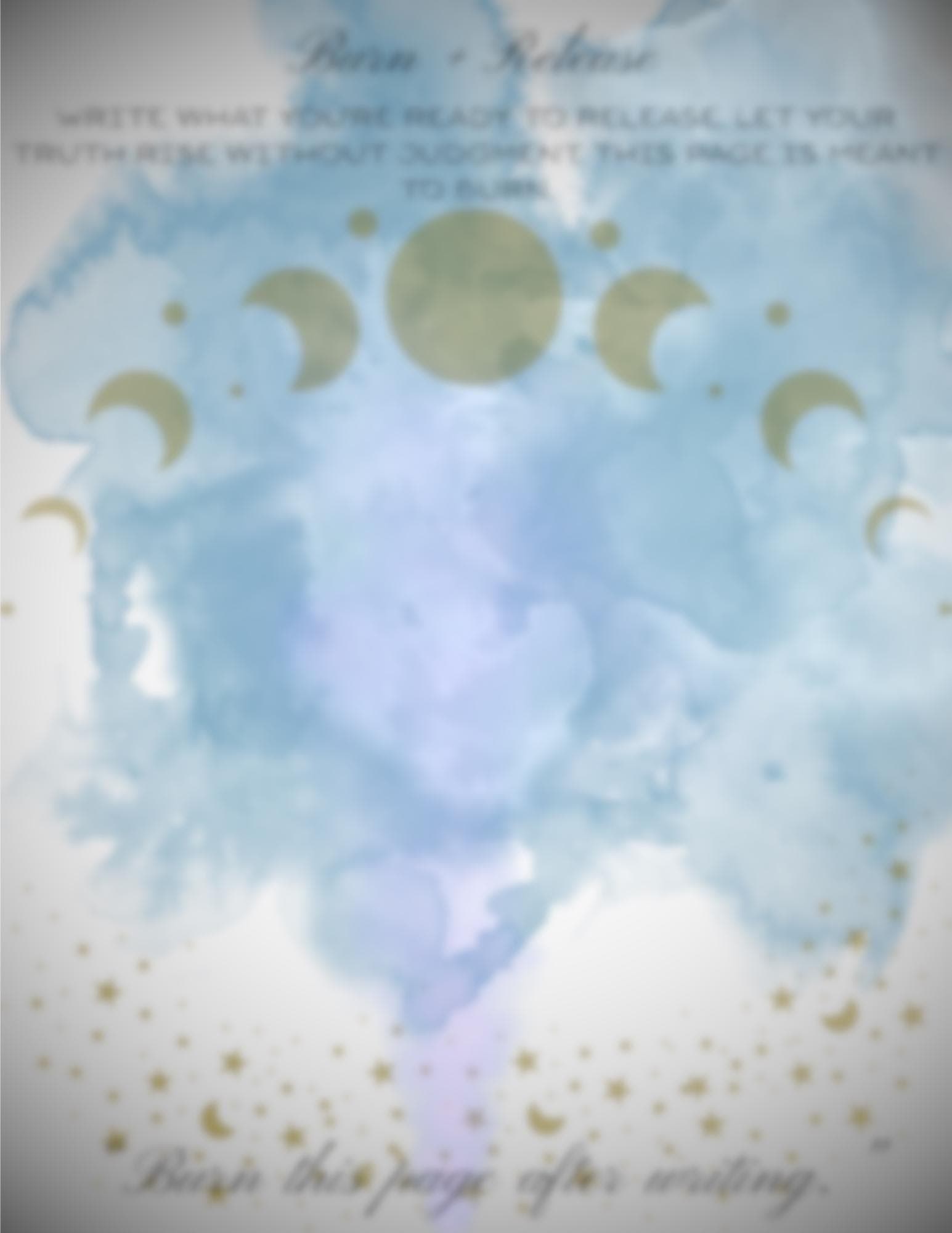 Full Moon Ritual Kit: Shadow Work, Tarot Spread (PDF Downloadable) - Thumbnail 3