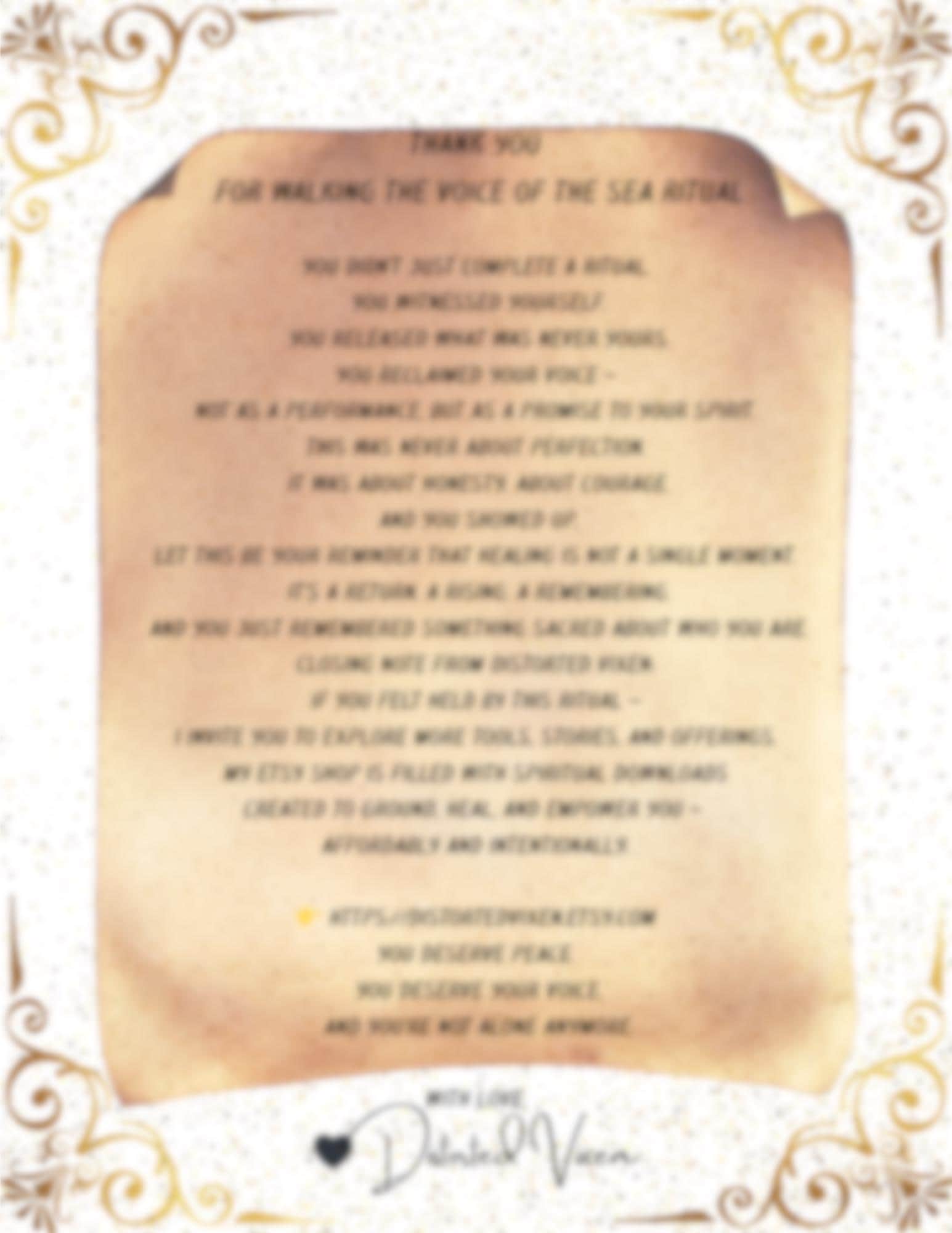 Buck Moon Ritual: Shadow Work Spell Kit for Voice Reclamation (PDF Download) - Thumbnail 4
