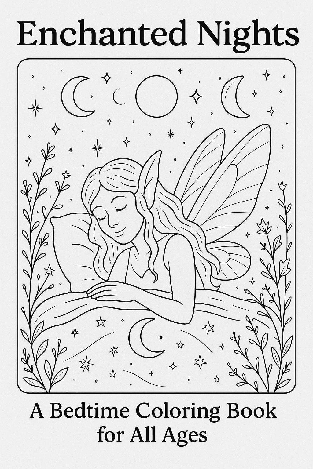 Fairy and Gnome Coloring Book for Adults: Enchanted Forest Scenes (Printable PDF)