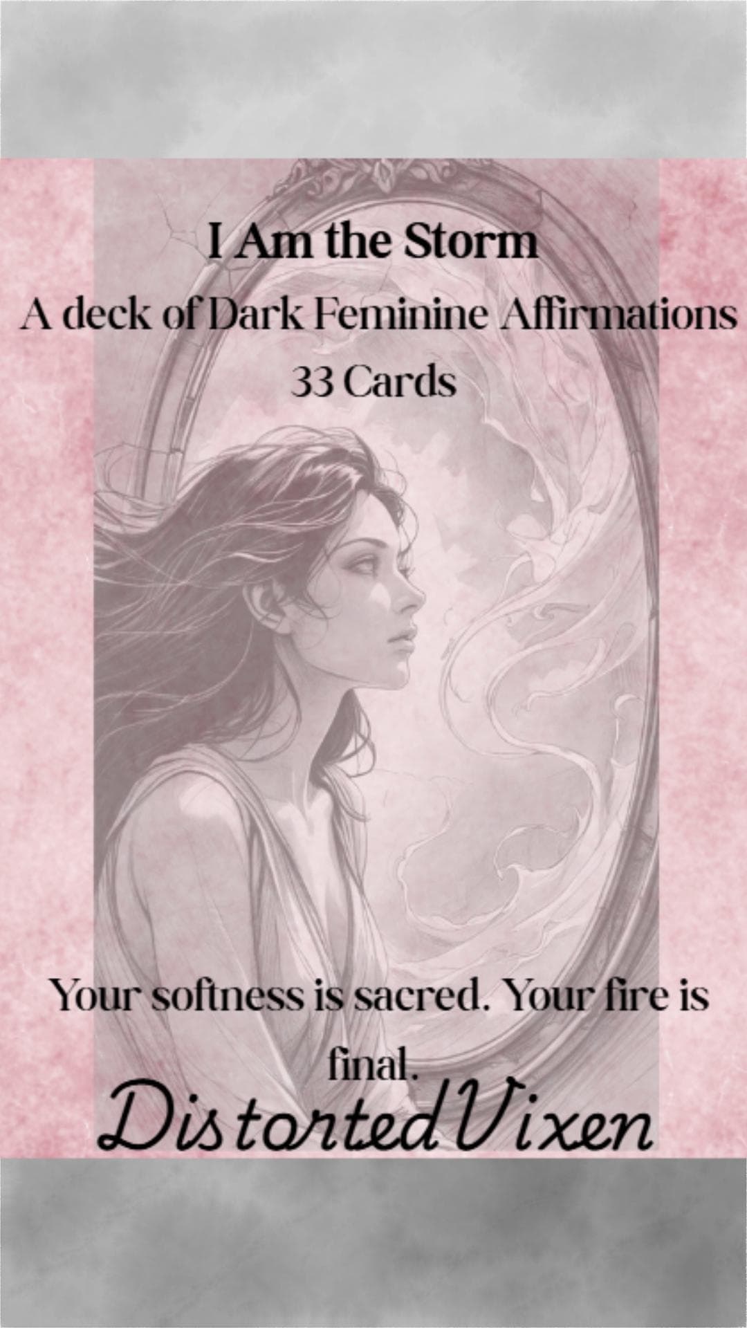 Dark Feminine Affirmation Cards: Shadow Work Deck (Printable PDF - Thumbnail 2