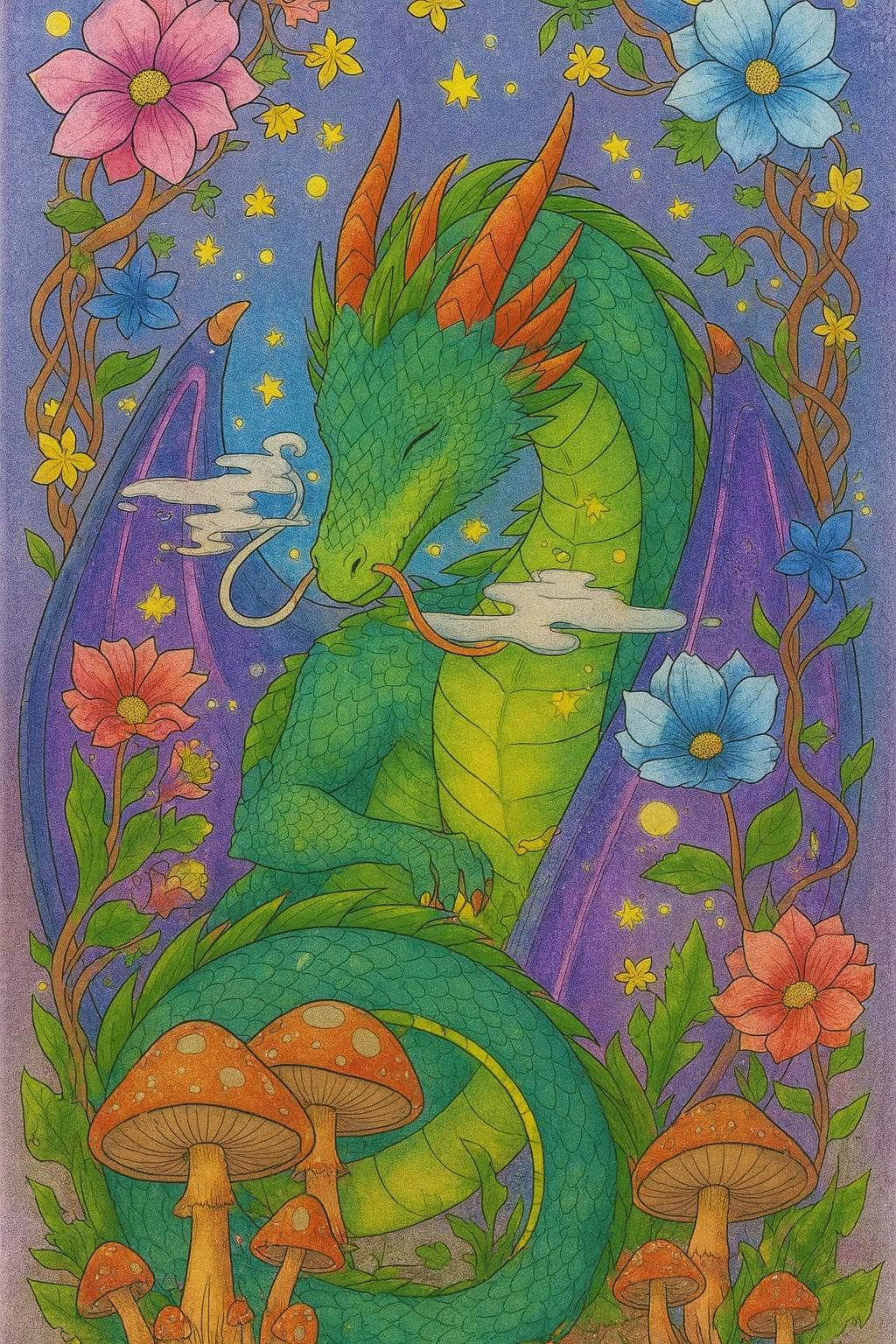 Mystical Woods – A Forest Magic Coloring Book for Adults | Printable Nature Spirits & Woodland Creatures (PDF) - Thumbnail 4