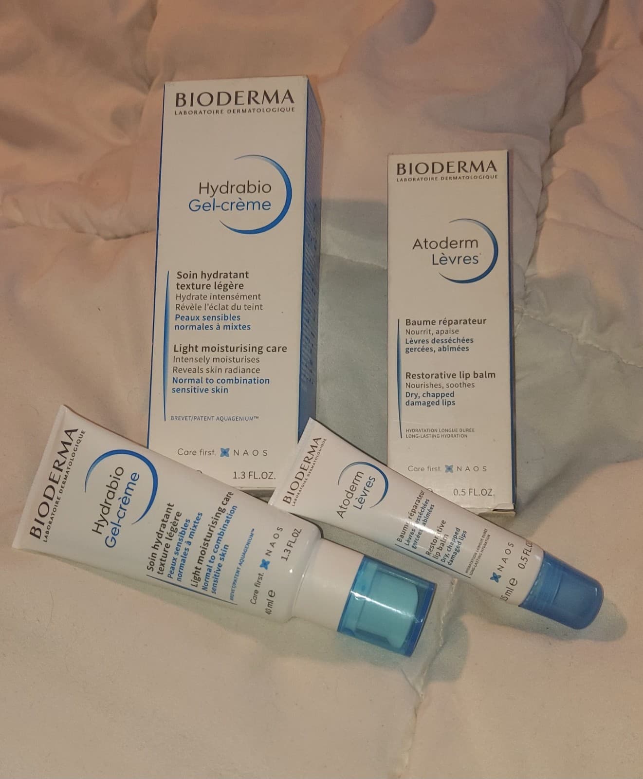BIODERMA (2)Pc Skincare Set Hydrabio Gel-creme & Restorative Lip Balm- BRAND NEW - Thumbnail 2