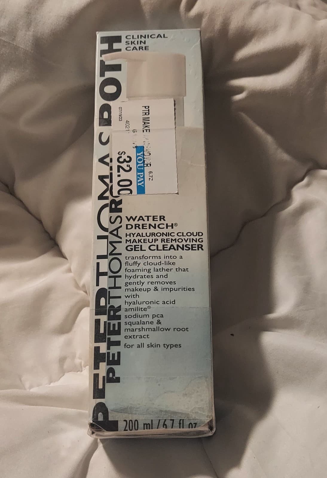 PETER THOMAS ROTH WATER DRENCH HYALURONIC CLOUD Makeup Removing Cleanser - NEW - Thumbnail 5