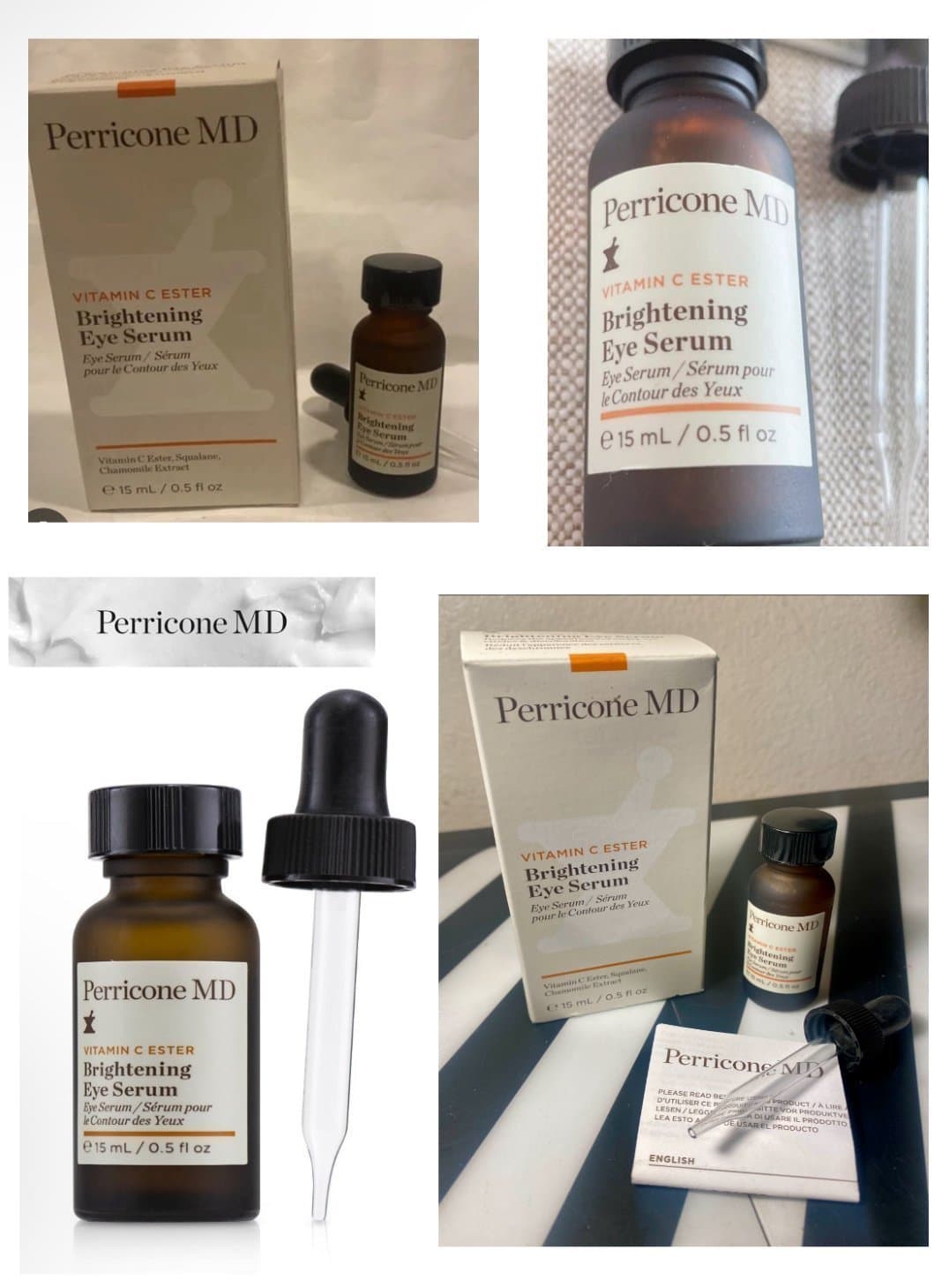 PERRICONE MD Vitamin C Ester Brightening Eye Serum (0.5 fl oz) BRAND NEW - Thumbnail 5