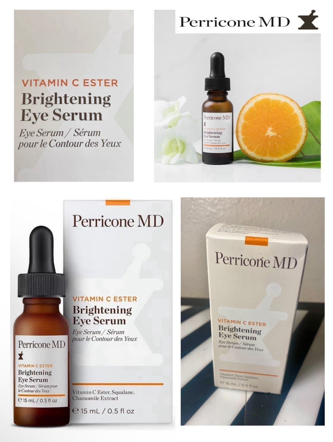 PERRICONE MD Vitamin C Ester Brightening Eye Serum (0.5 fl oz) BRAND NEW - Thumbnail 3