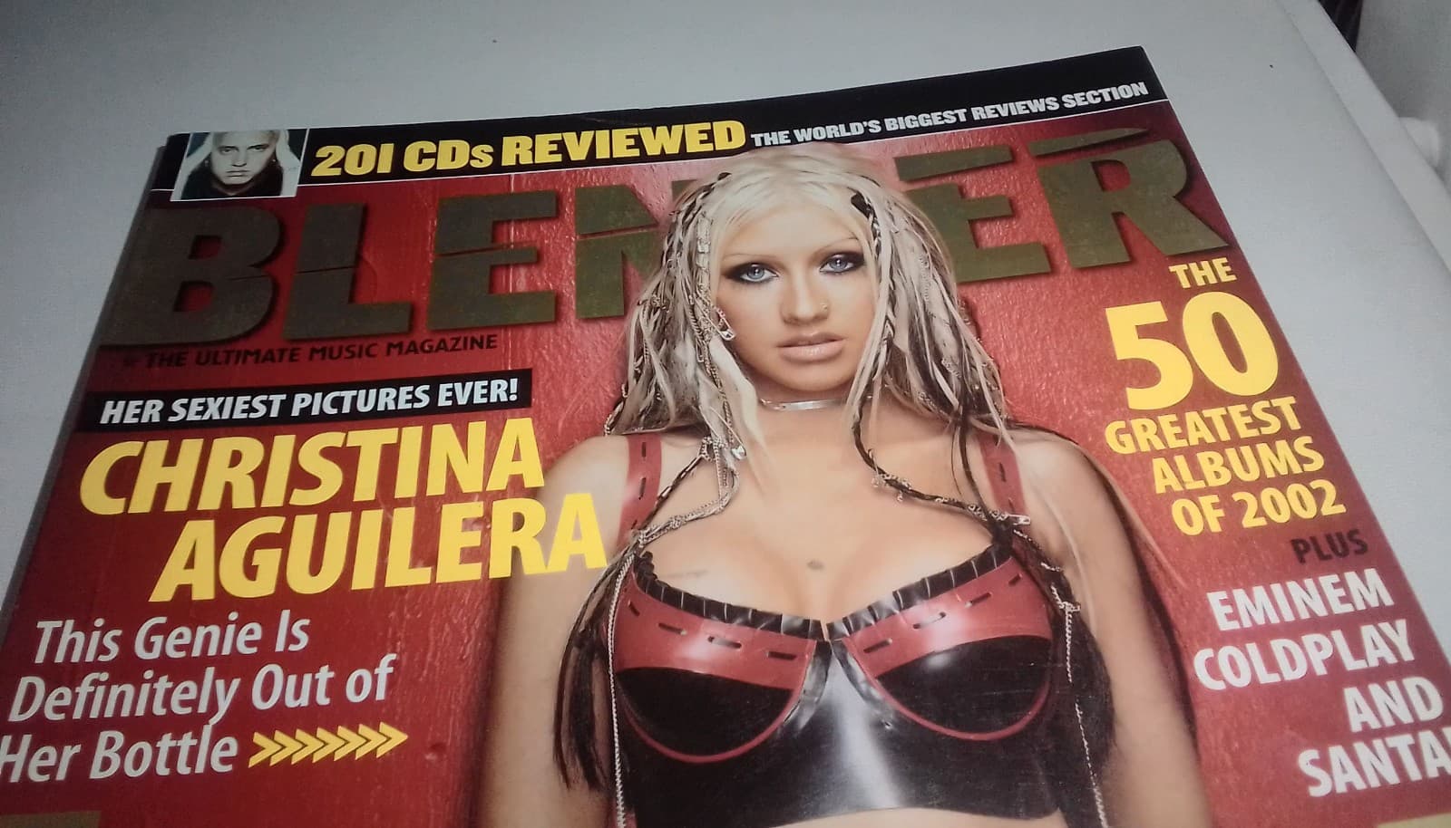 VINTAGE BLENDER MAGAZINE DECEMBER 2002 ISSUE #12 SINGER CHRISTINA AGUILERA COVER - Thumbnail 4