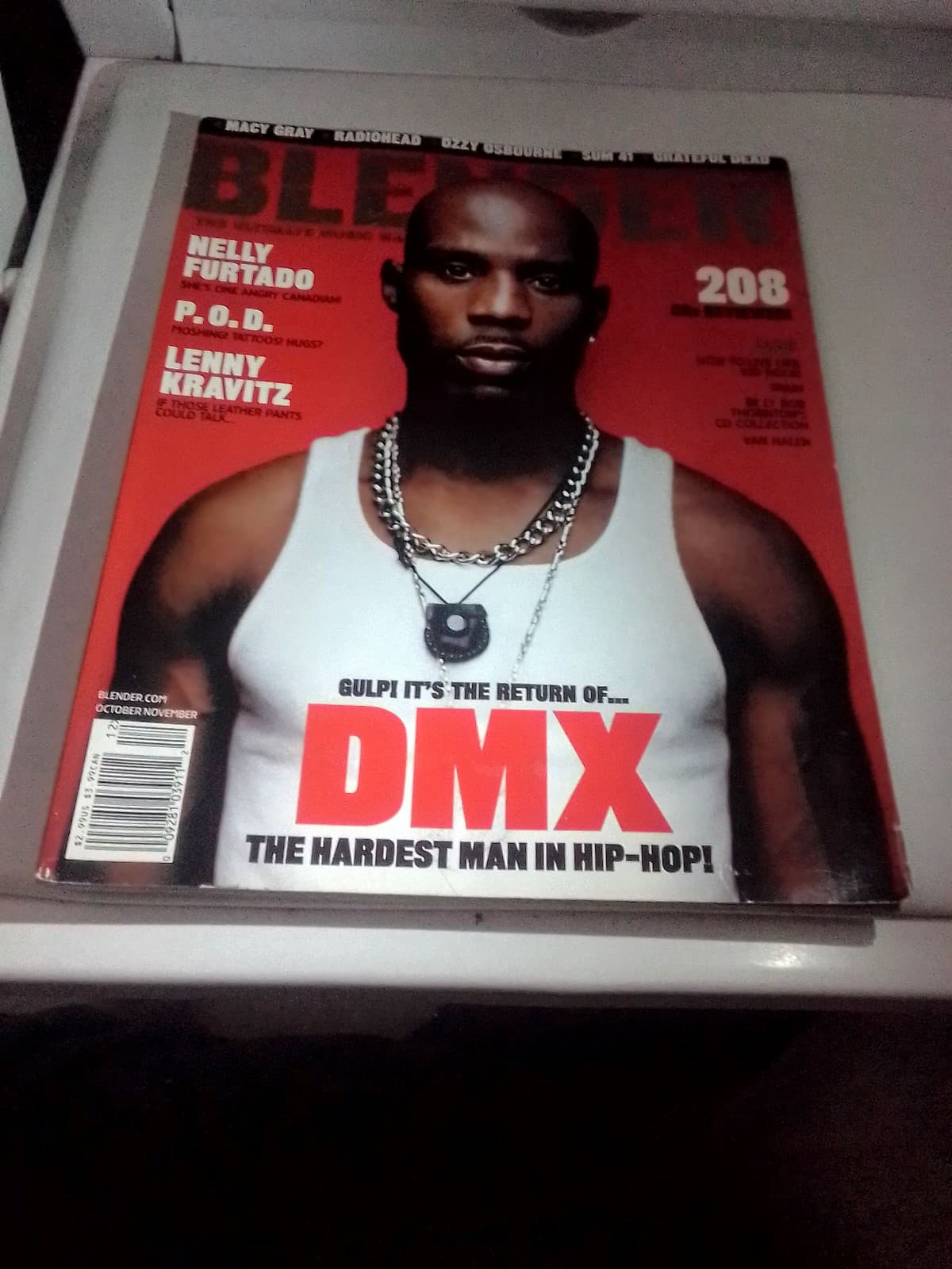 VINTAGE BLENDER MAGAZINE FEATURING DMX ON THE COVER- OCT/ NOV 2001 ISSUE #3 - Thumbnail 3