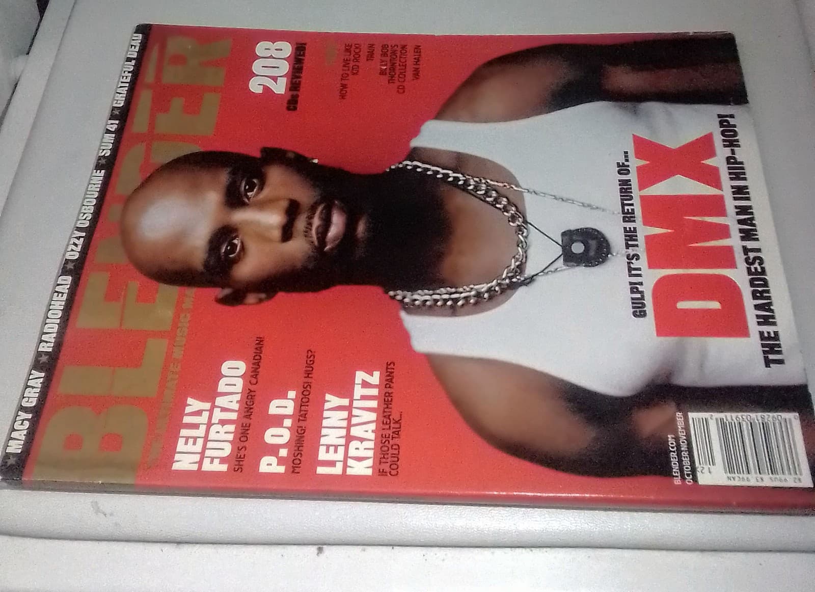 VINTAGE BLENDER MAGAZINE FEATURING DMX ON THE COVER- OCT/ NOV 2001 ISSUE #3 - Thumbnail 4