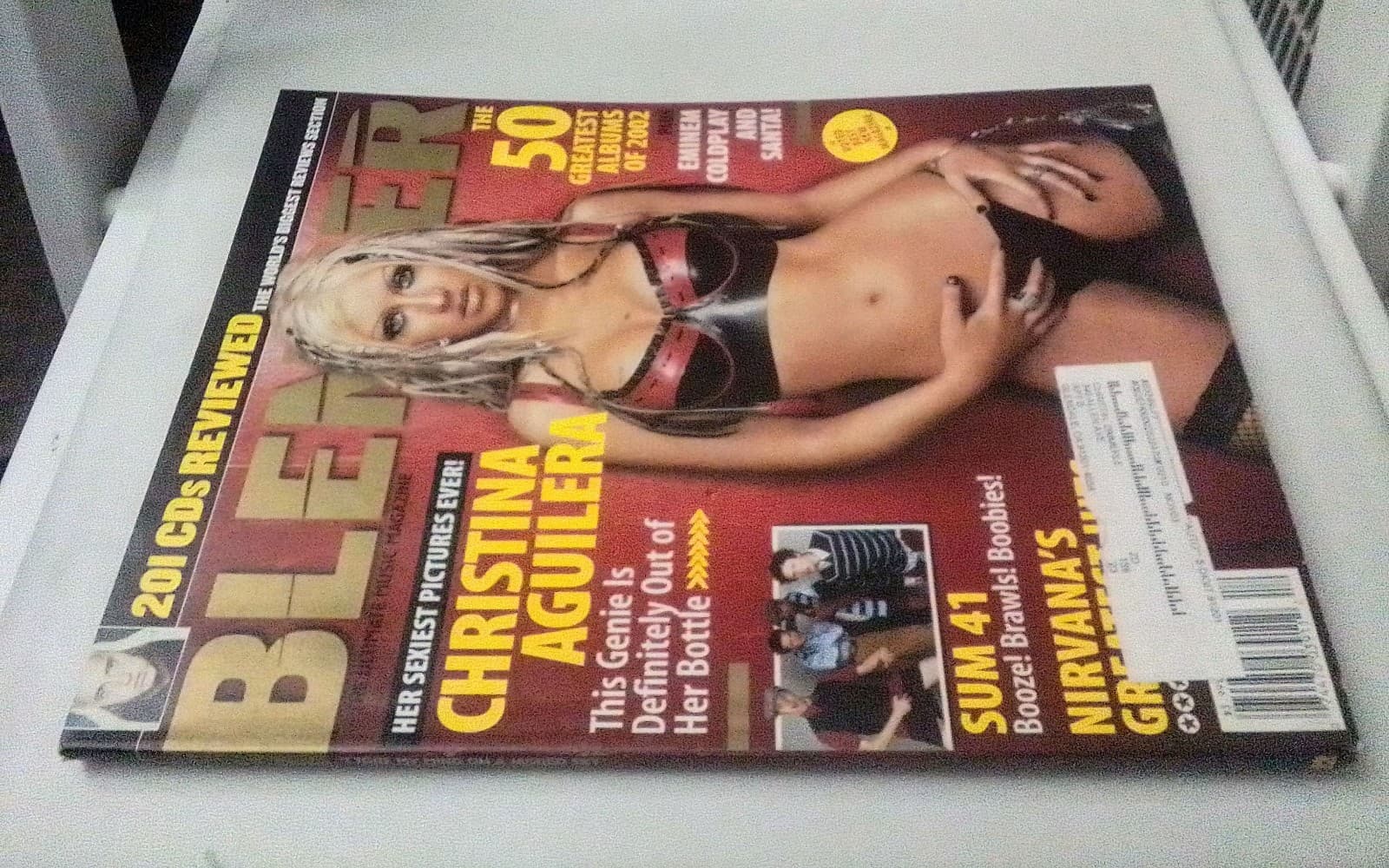 VINTAGE BLENDER MAGAZINE DECEMBER 2002 ISSUE #12 SINGER CHRISTINA AGUILERA COVER - Thumbnail 3