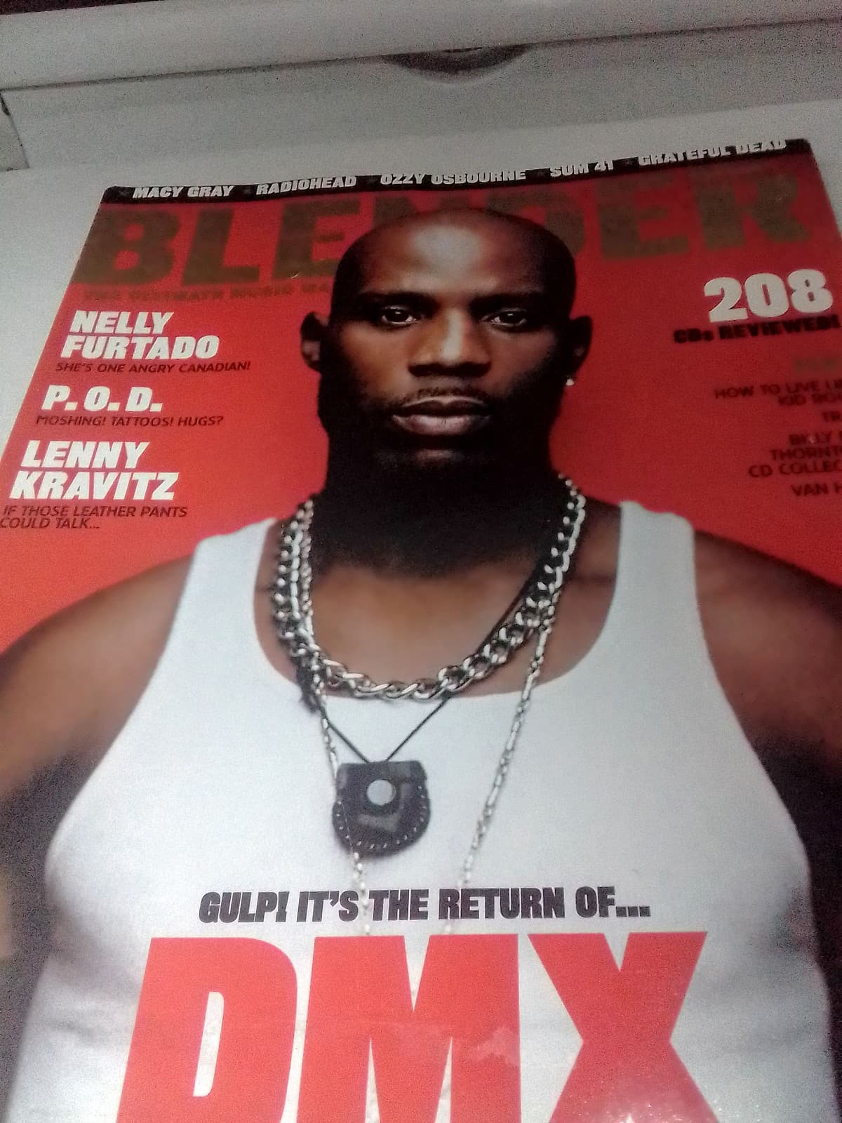 VINTAGE BLENDER MAGAZINE FEATURING DMX ON THE COVER- OCT/ NOV 2001 ISSUE #3 - Thumbnail 5