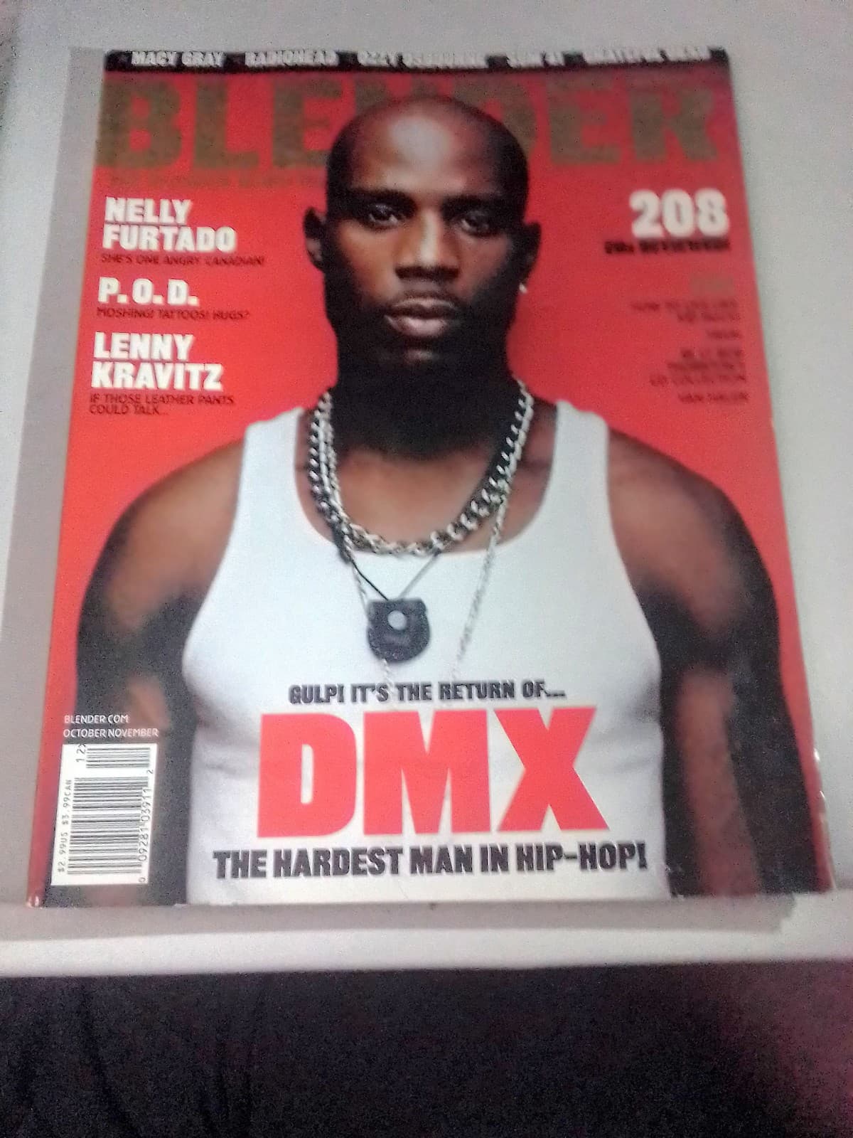 VINTAGE BLENDER MAGAZINE FEATURING DMX ON THE COVER- OCT/ NOV 2001 ISSUE #3 - Thumbnail 2