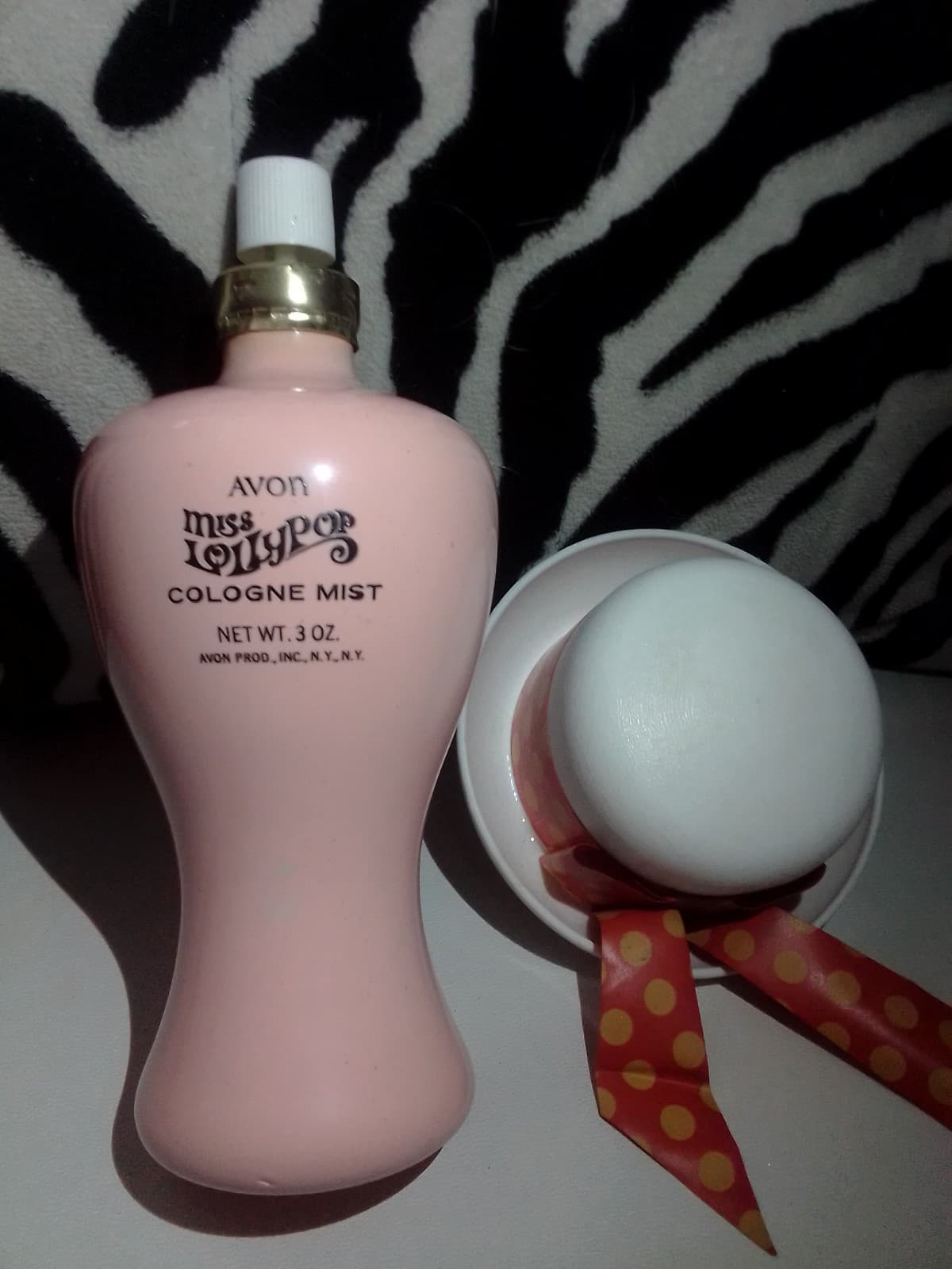 VINTAGE AVON PINK MISS LOLLYPOP COLOGNE BOTTLE Collectible Fragrance Bottle - Thumbnail 8
