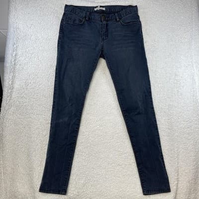 BCBGeneration Skinny Jeans Womens 27 Blue Charcoal Wash Slim Stretch Denim - Thumbnail 2