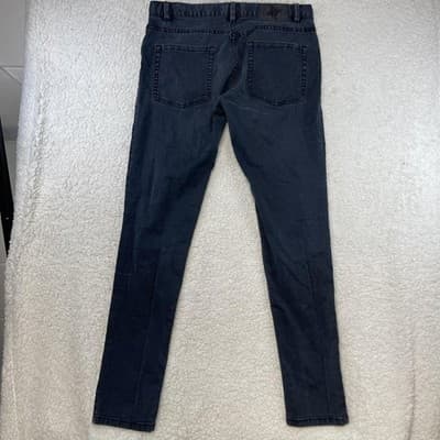 BCBGeneration Skinny Jeans Womens 27 Blue Charcoal Wash Slim Stretch Denim - Thumbnail 5