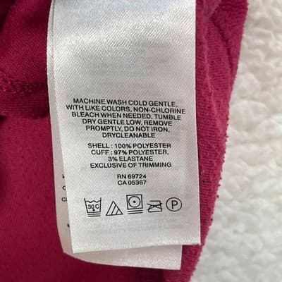 Columbia Pullover Womens Large Pink Fleece 1/4 Zip Mock Neck Hiking Layer - Thumbnail 6